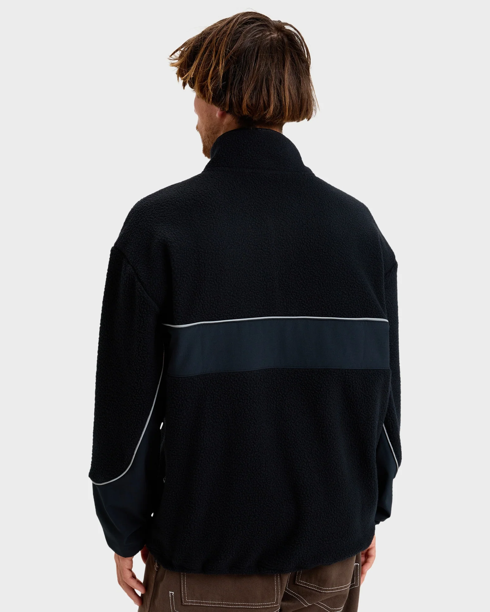 Mens Mercury Sherpa Half Zip Sweatshirt - Image 3