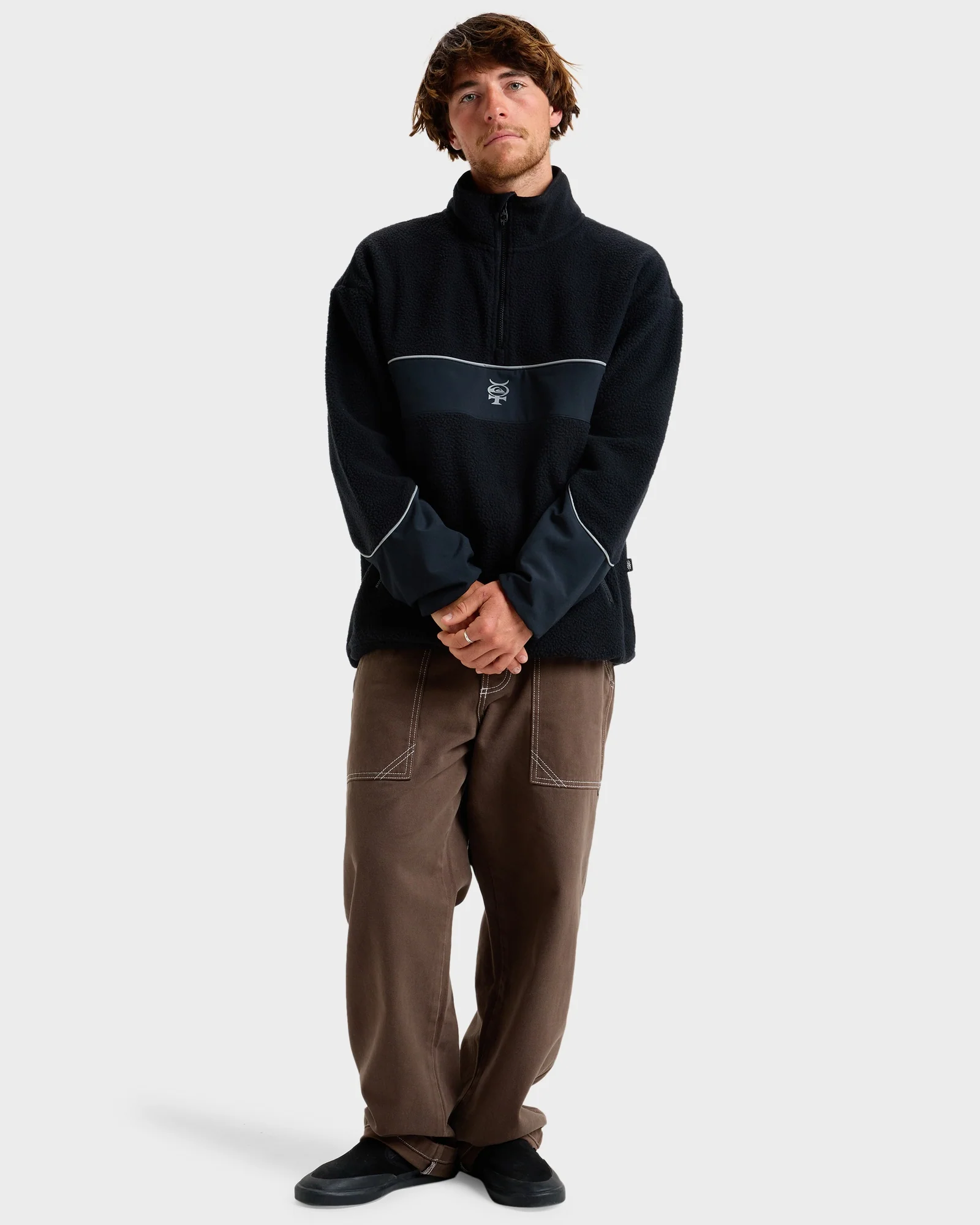 Mens Mercury Sherpa Half Zip Sweatshirt - Image 5
