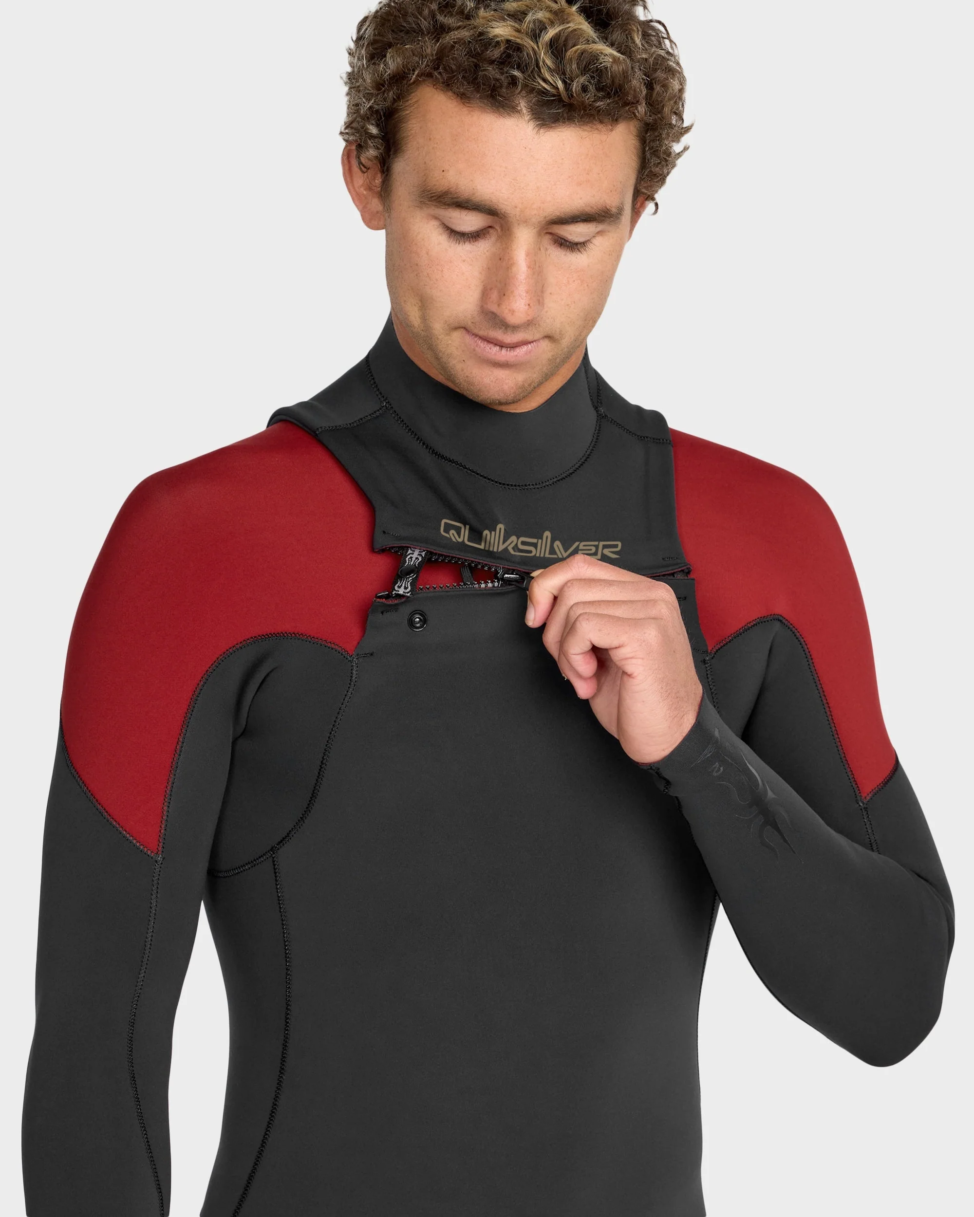Mens 2/2mm Mercury Front Zip Long Sleeve Springsuit - Image 3