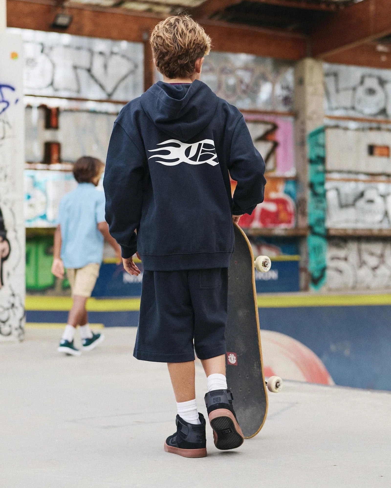 Boys 8-16 Mercury Trident Zip Up Hoodie - Image 4