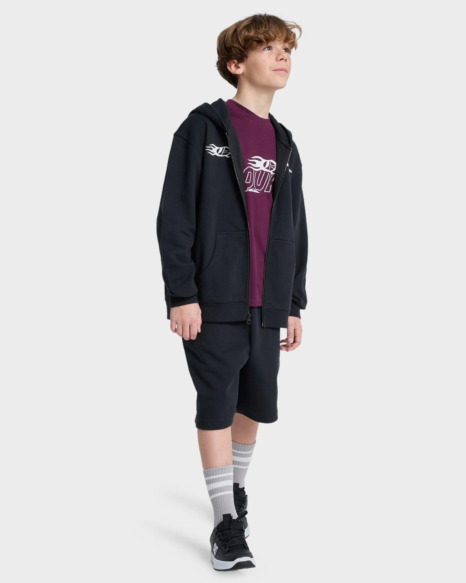 Boys 8-16 Mercury Trident Zip Up Hoodie - Image 8