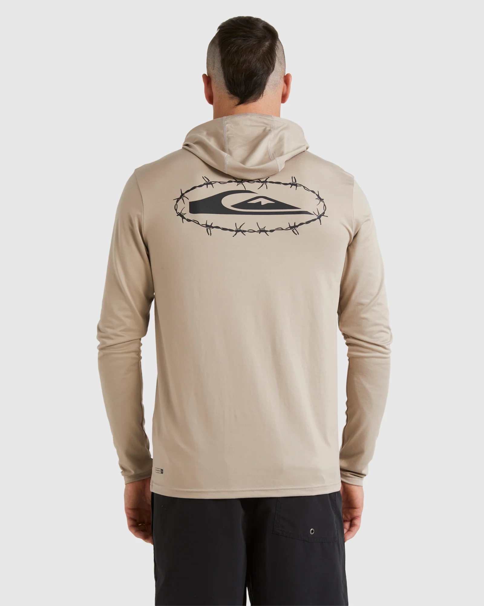 Mens Mikey Hooded Long Sleeve UPF 50 Surf T-Shirt - Image 3