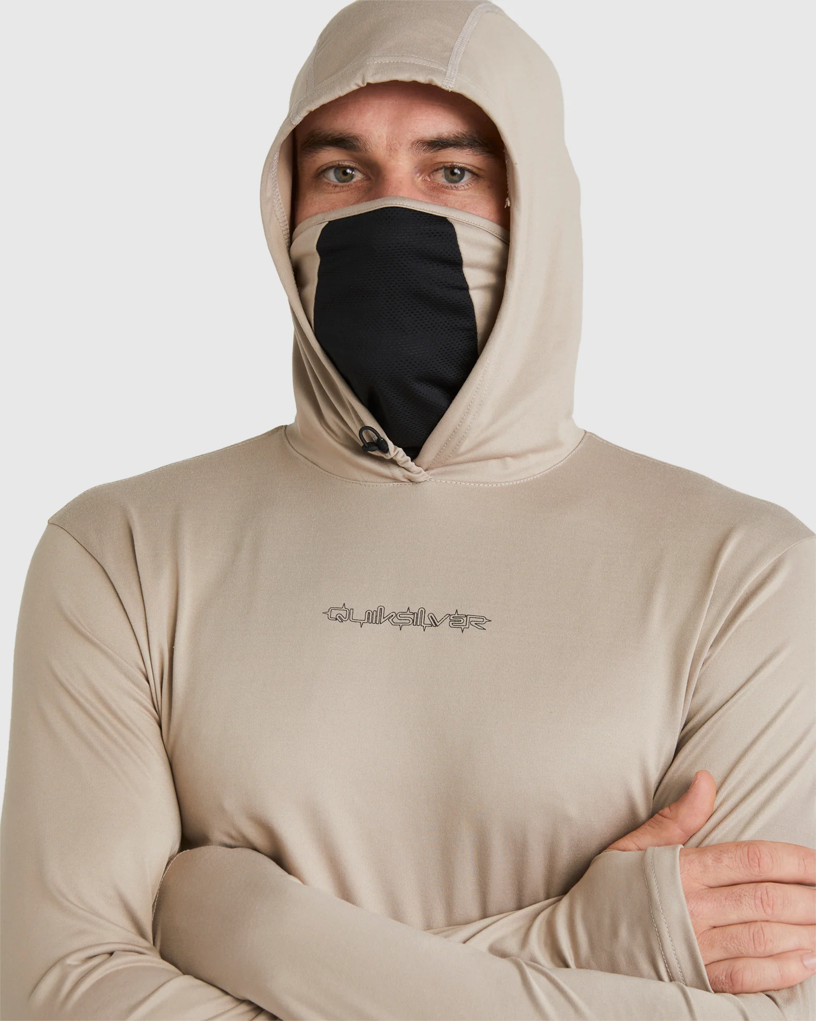Mens Mikey Hooded Long Sleeve UPF 50 Surf T-Shirt - Image 4