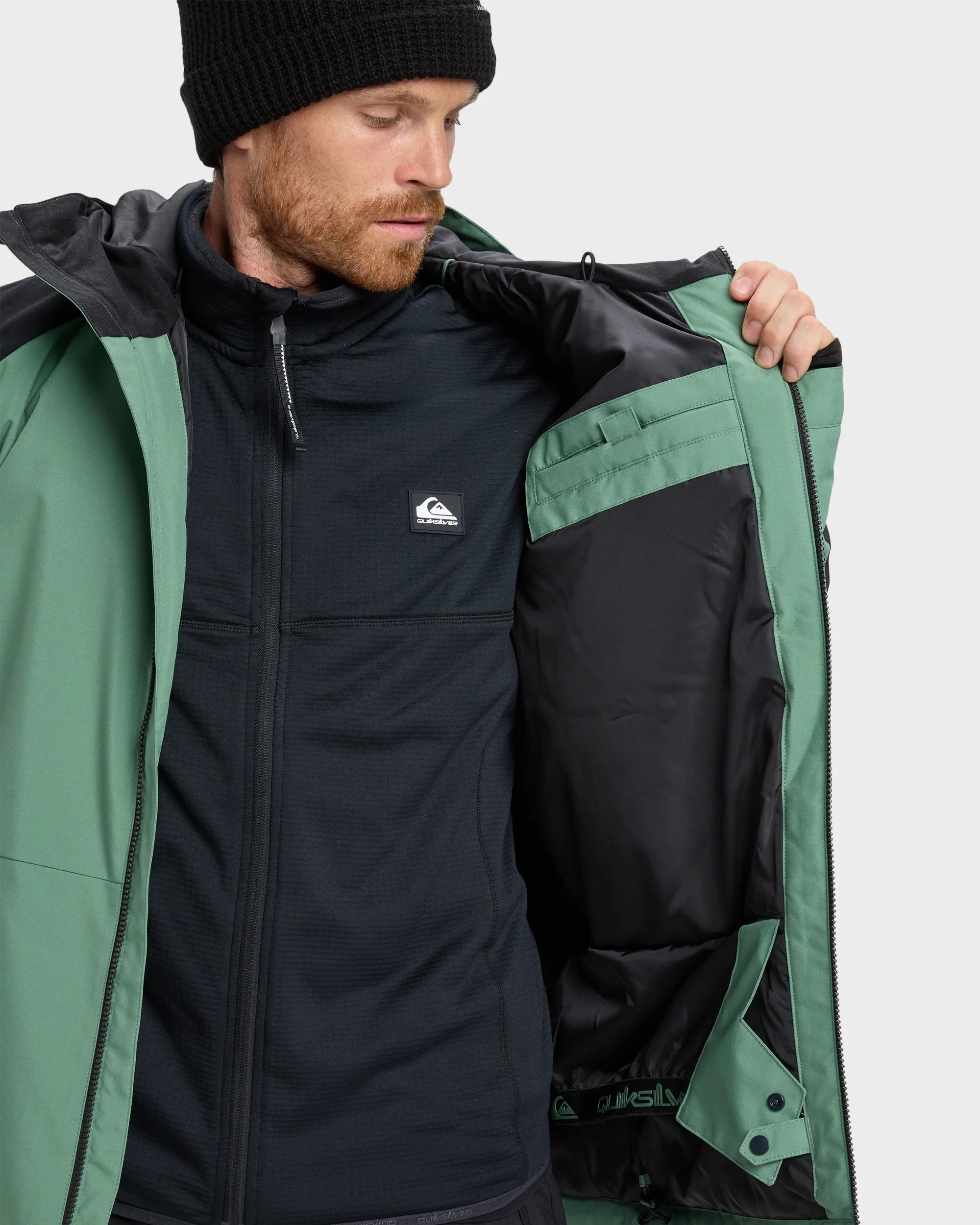 Mens Mission Block Snow Jacket - Image 10