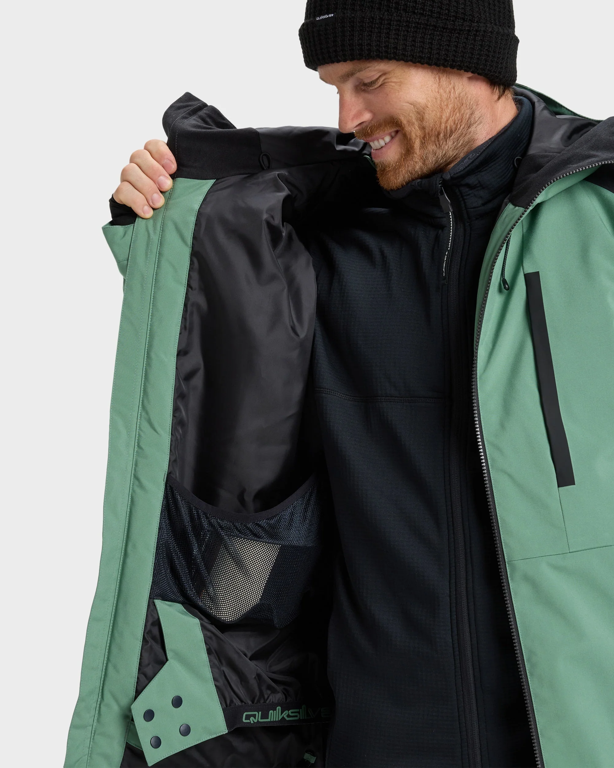 Mens Mission Block Snow Jacket - Image 3