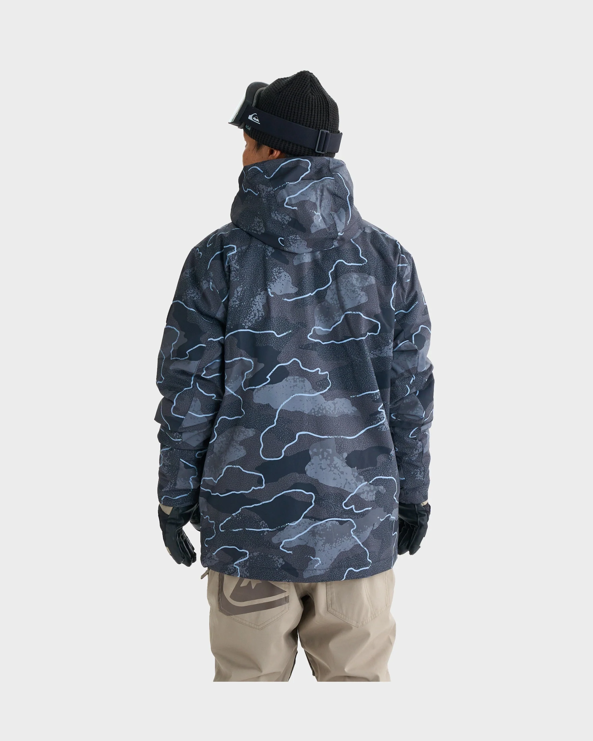 Mens Mission Printed Block Snow Jacket - Image 2
