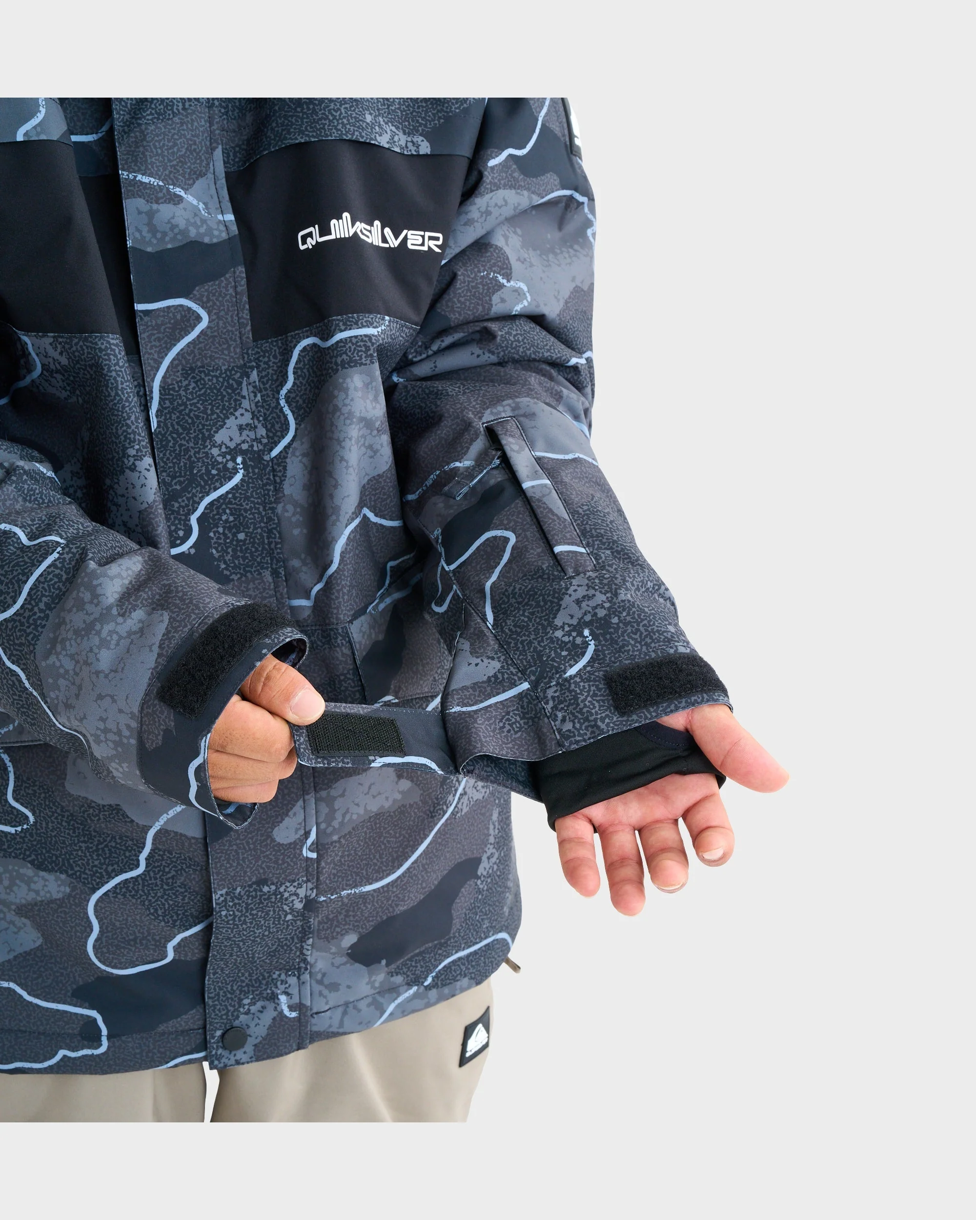 Mens Mission Printed Block Snow Jacket - Image 3