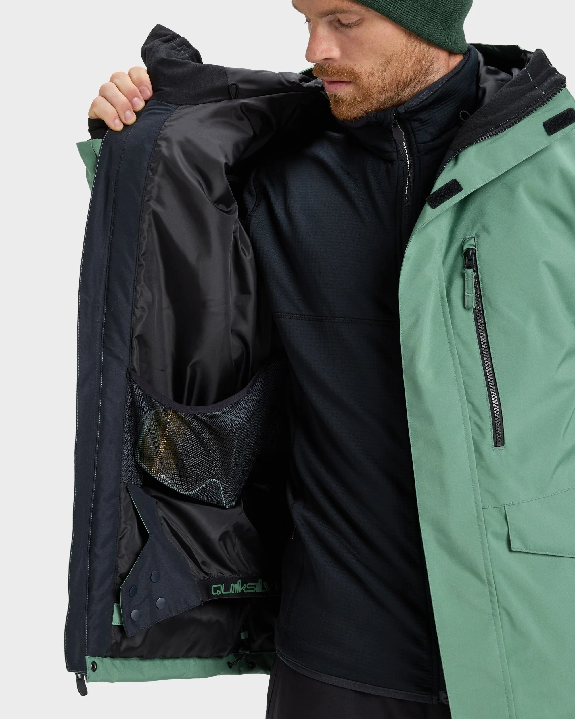 Mens Mission Solid Snow Jacket - Image 4