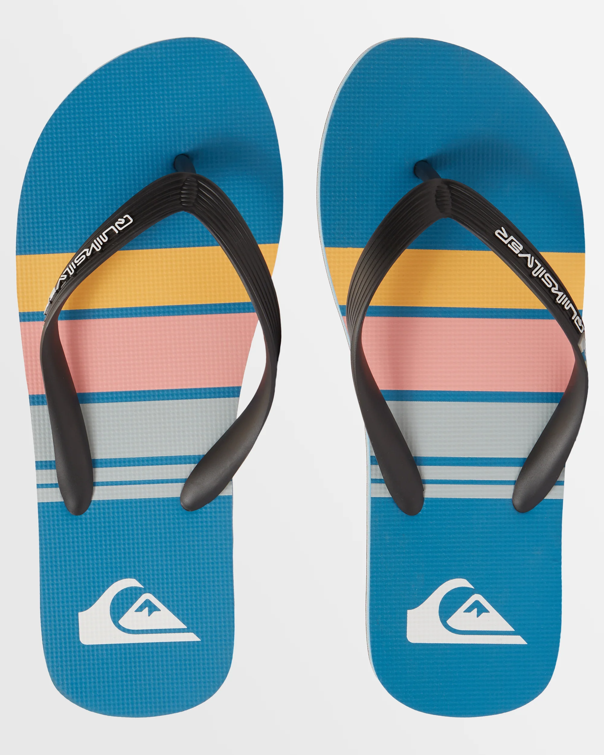 Mens Molokai Stripe Beach Flip-Flops - Image 5