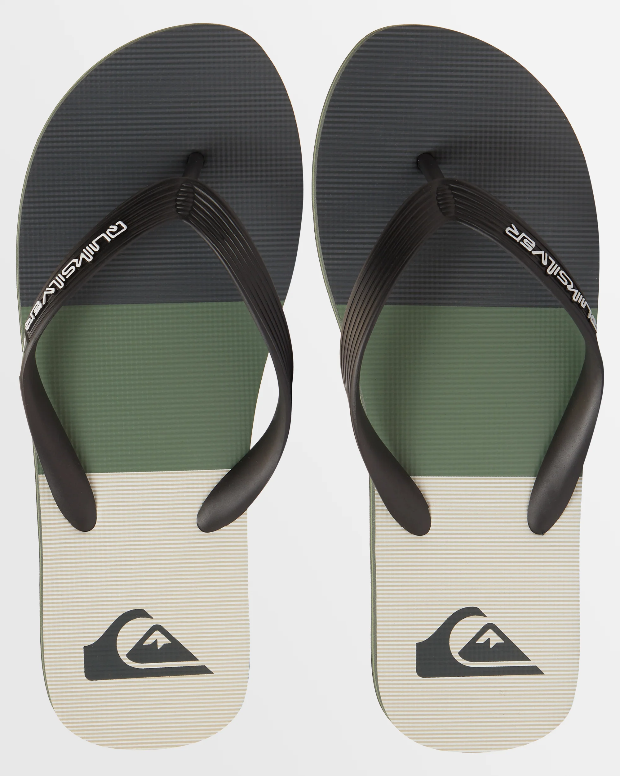 Mens Molokai Stripe Beach Flip-Flops - Image 5