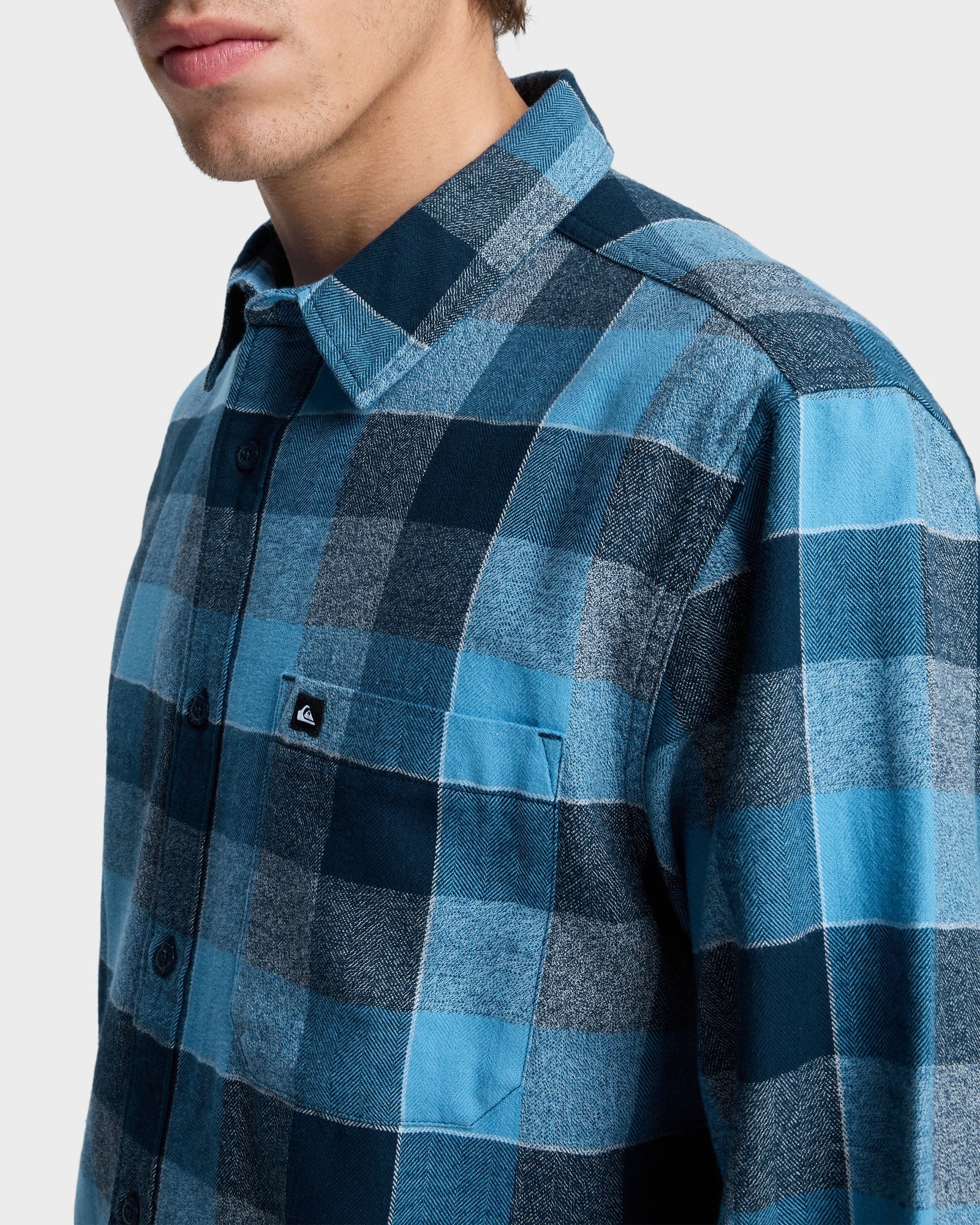 Mens Motherfly Plaid Long Sleeve Shirt - Image 4