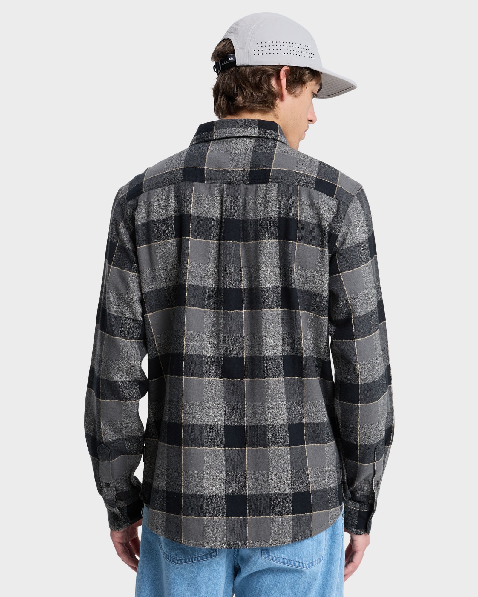 Mens Motherfly Plaid Long Sleeve Shirt - Image 2
