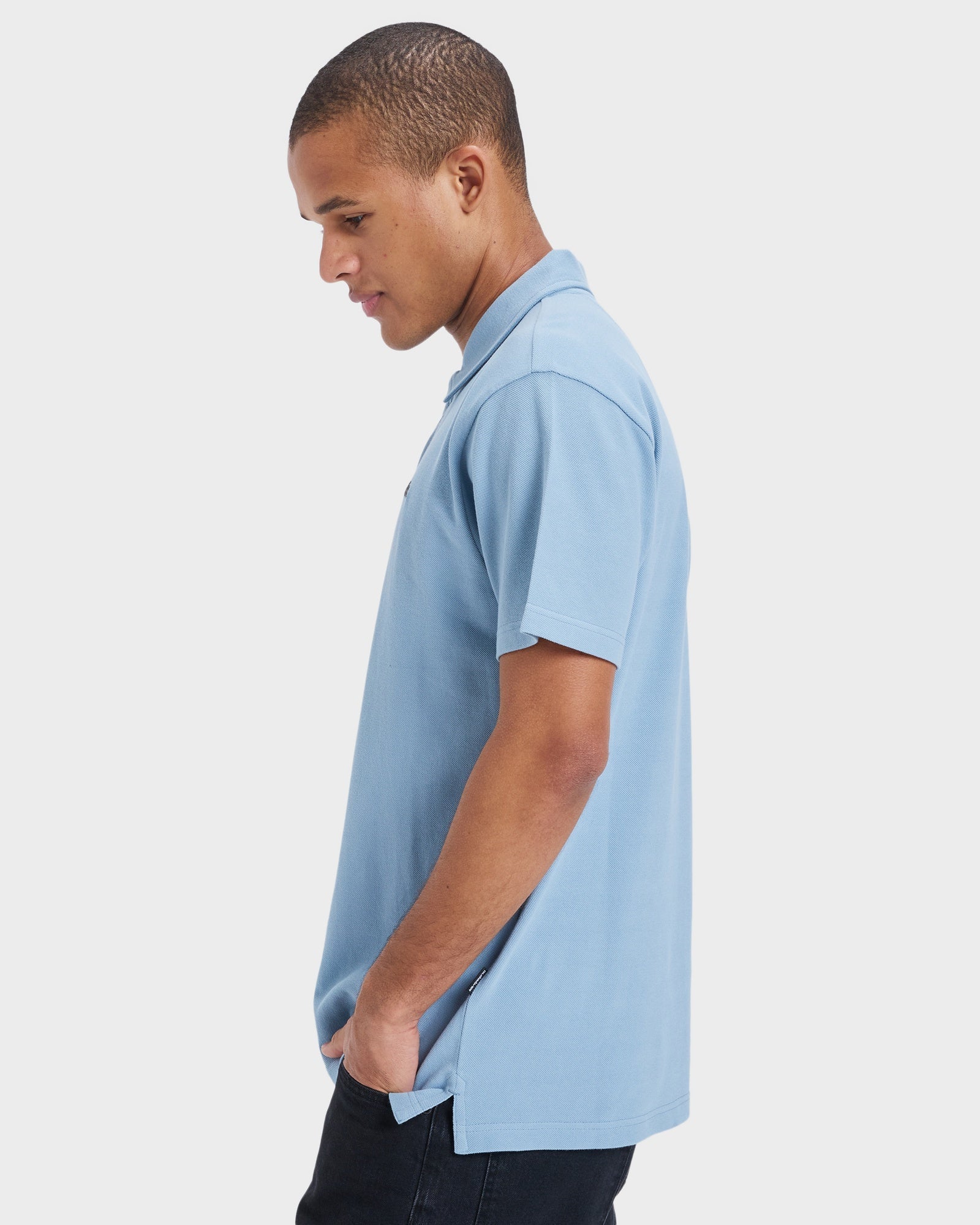 Mens Mw Pique Polo Short Sleeve Shirt - Image 3