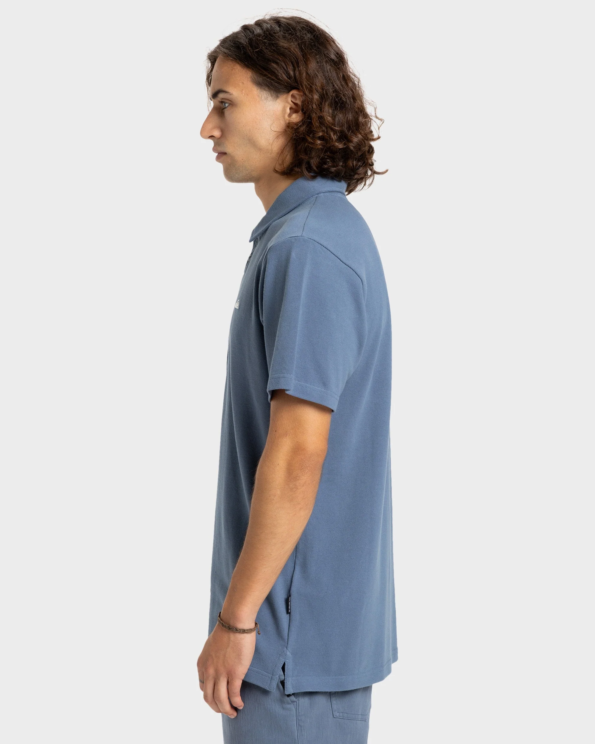 Mens Pique Polo Short Sleeve Shirt - Image 3