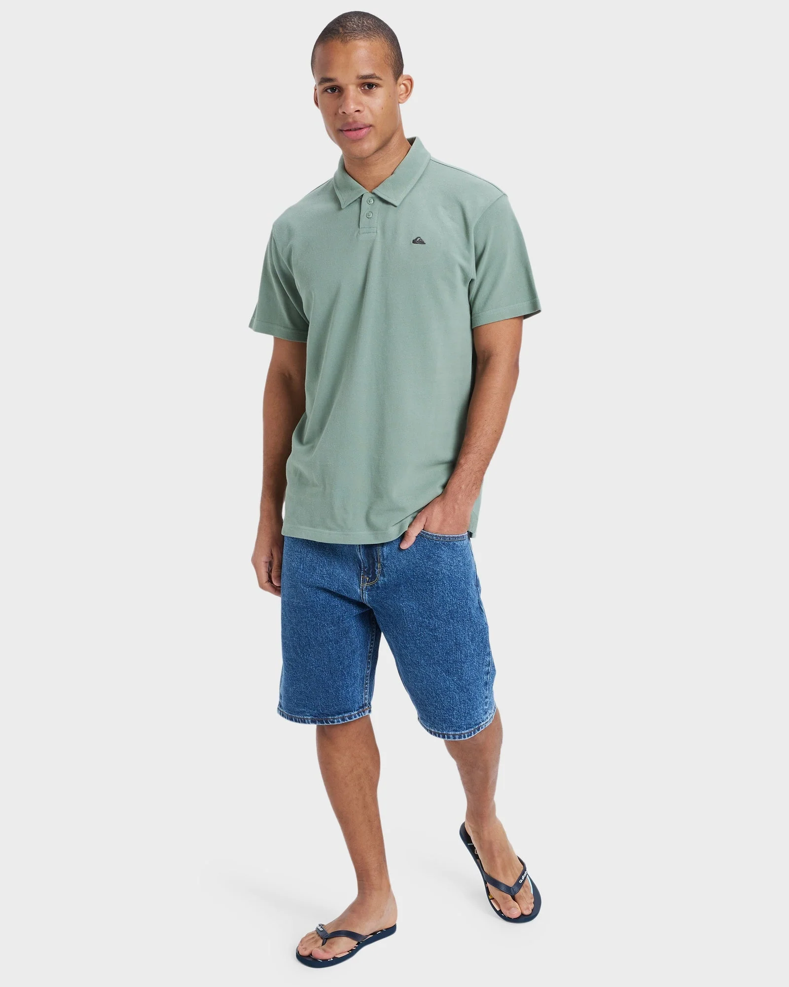 Mens Mw Pique Polo Short Sleeve Shirt - Image 5
