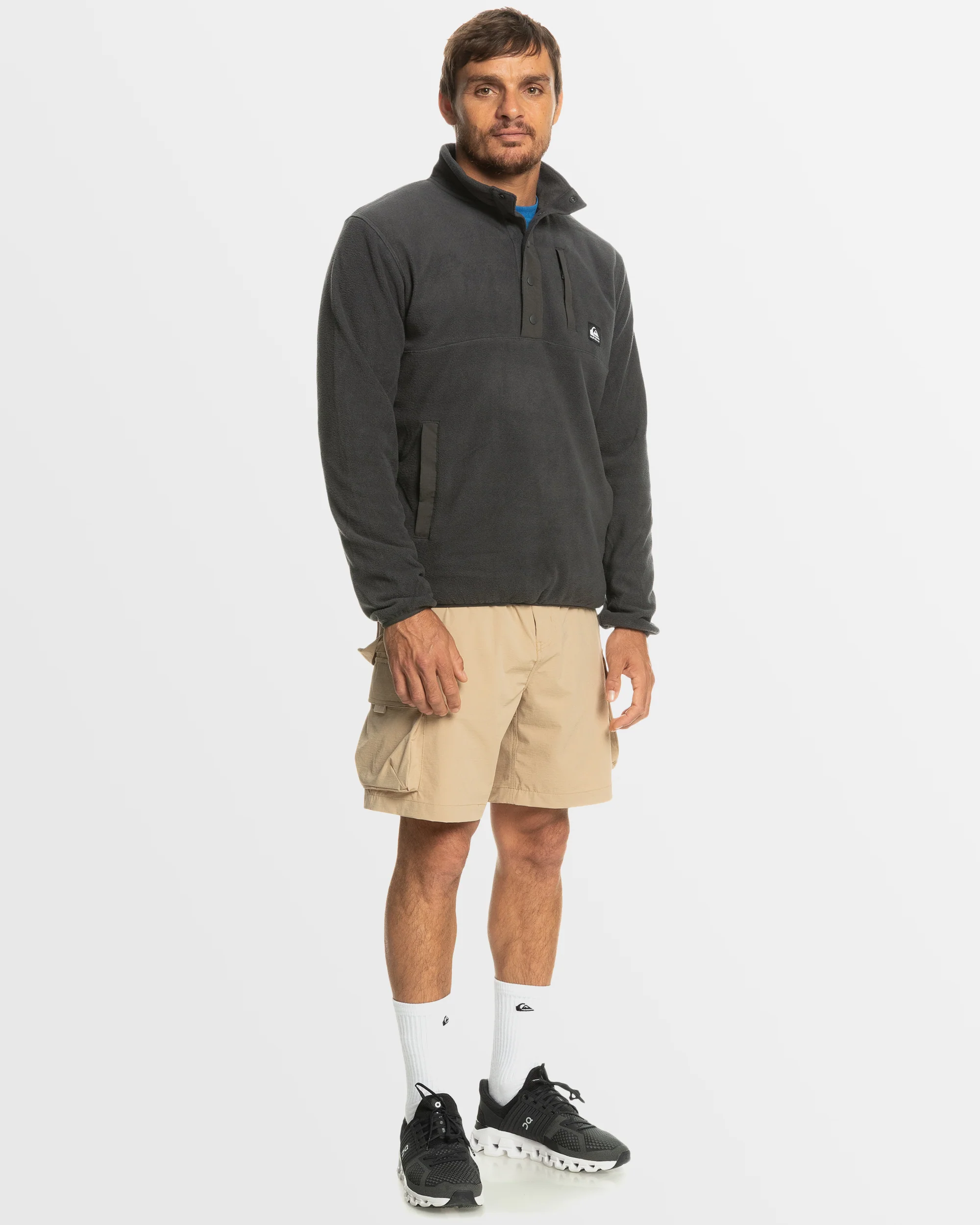 Mens No Destination Mock Neck Fleece - Image 5