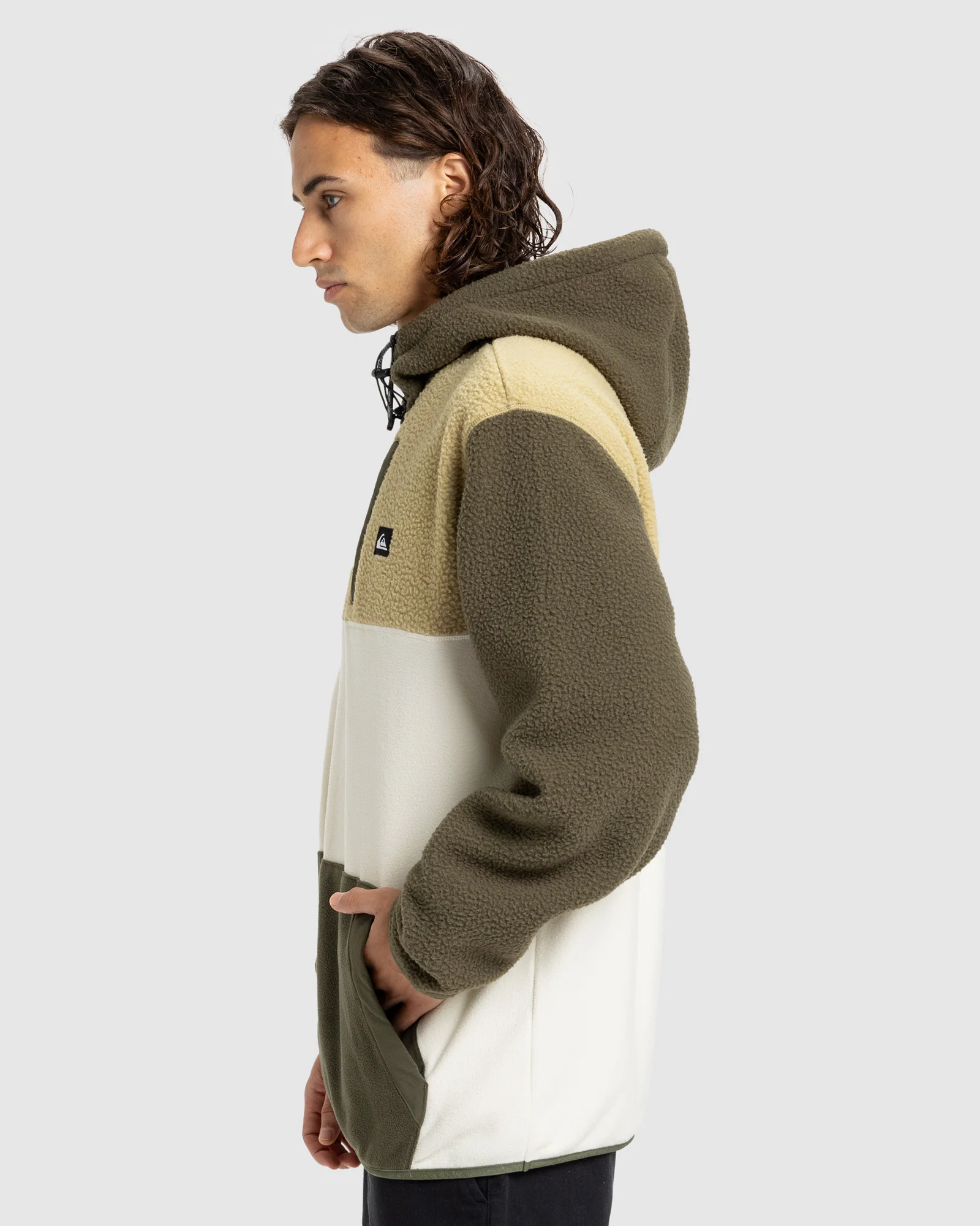 Mens Ocean View Mix Up Fleece Hoodie - Image 3