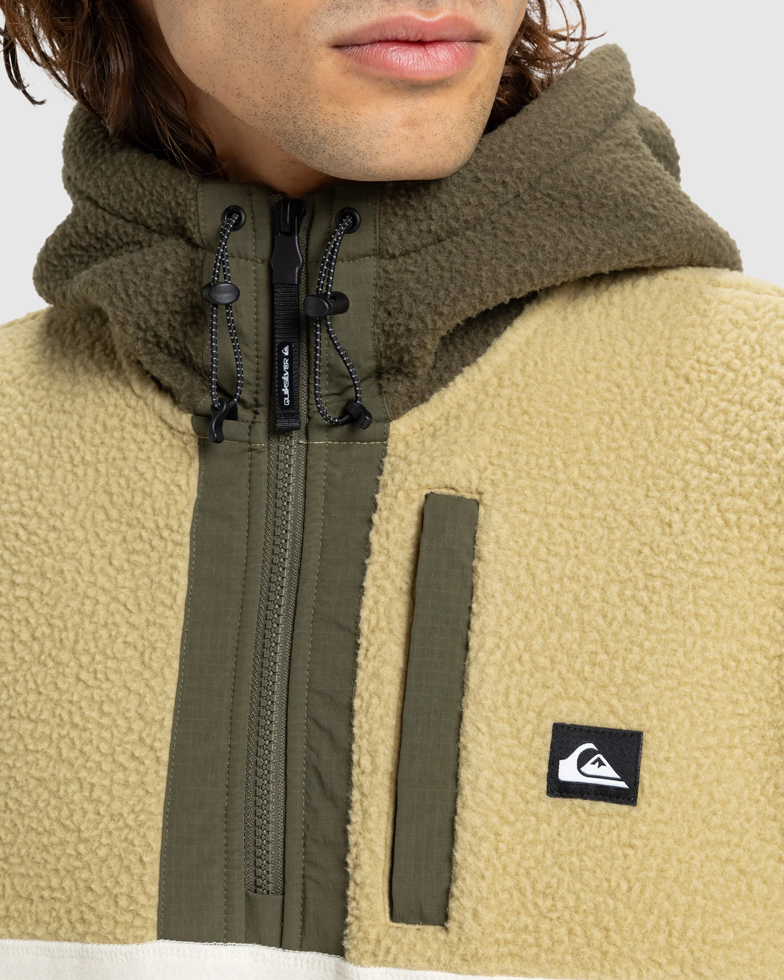 Mens Ocean View Mix Up Fleece Hoodie - Image 4