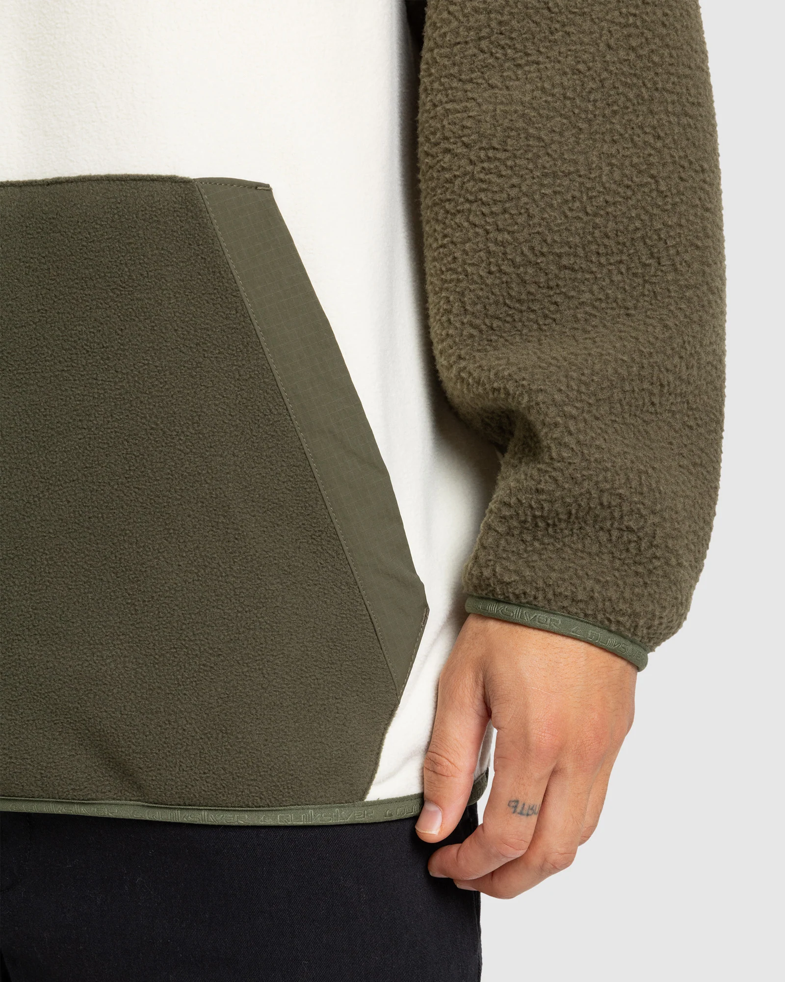 Mens Ocean View Mix Up Fleece Hoodie - Image 5