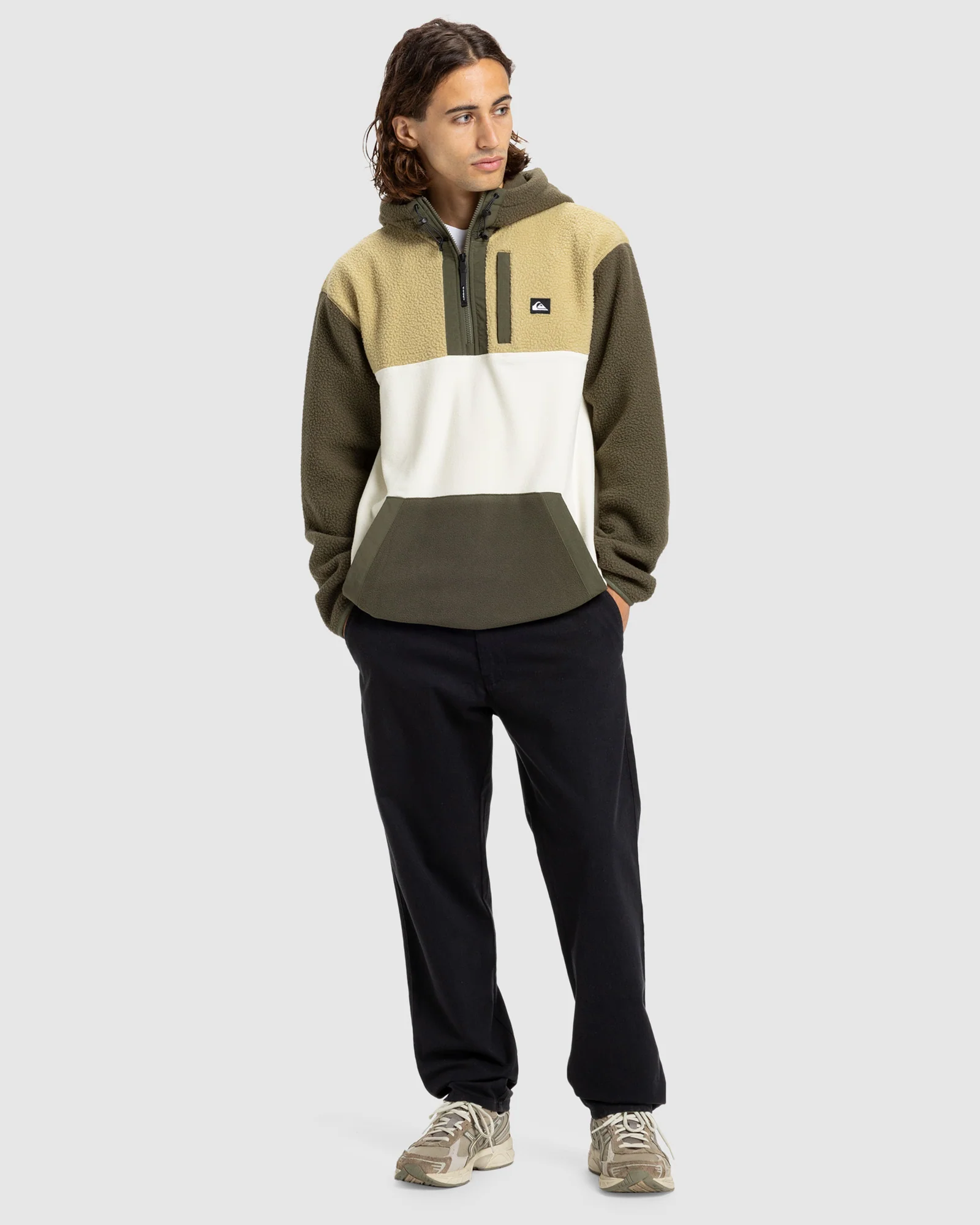 Mens Ocean View Mix Up Fleece Hoodie - Image 6