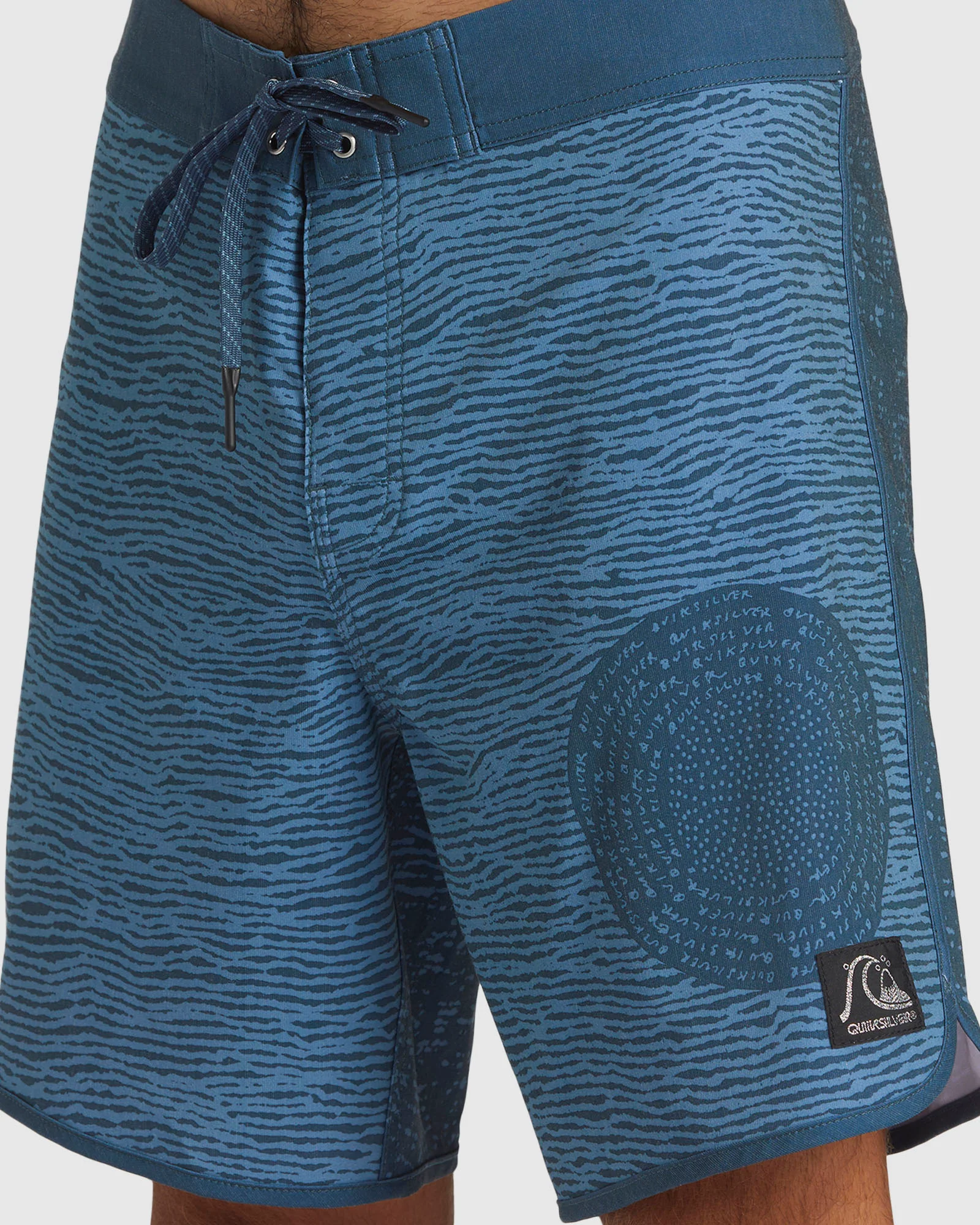 Mens Scallop Blank Canvas 18" Boardshorts - Image 4