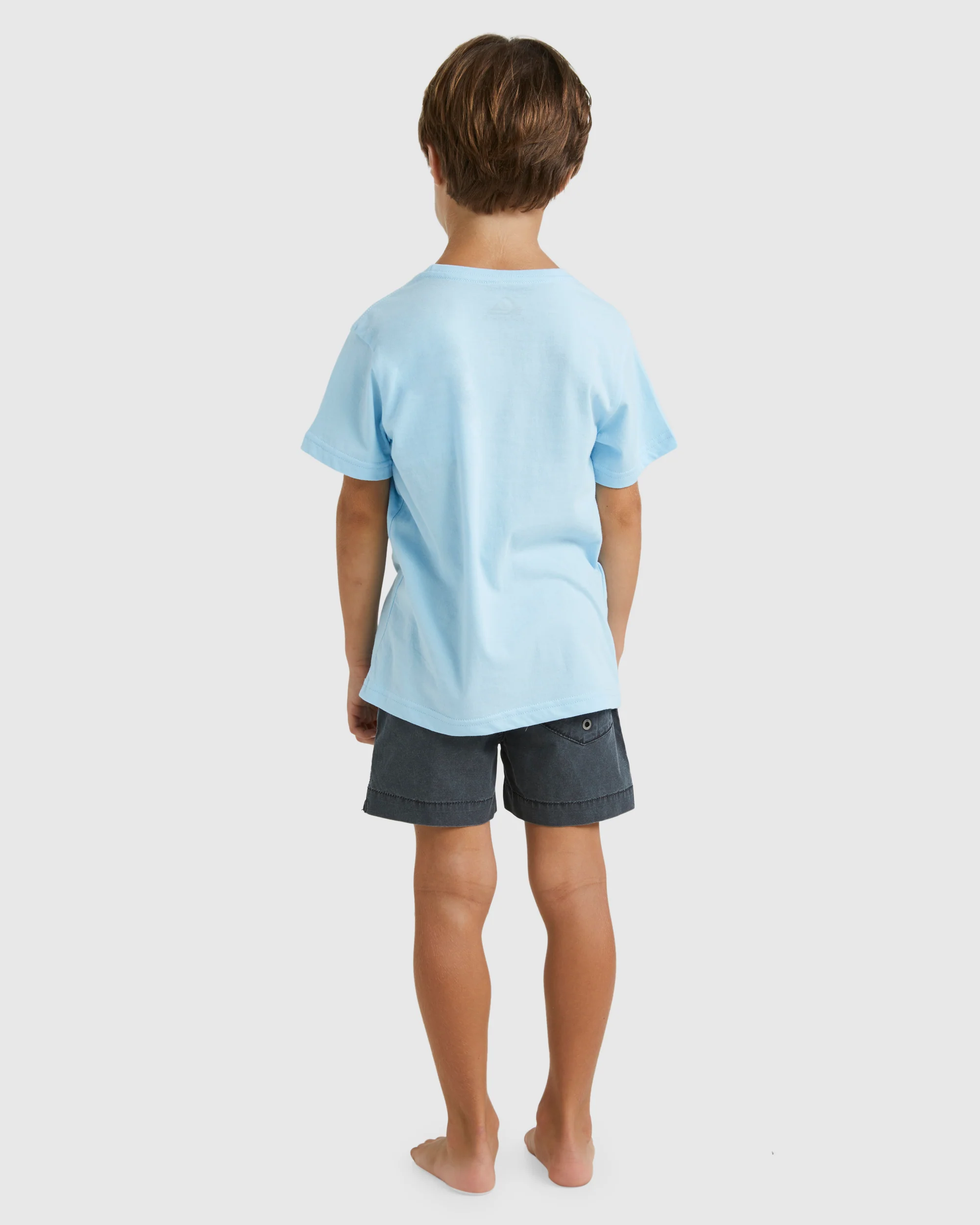 Boys 2-7 Omni Check Turn T-Shirt - Image 3