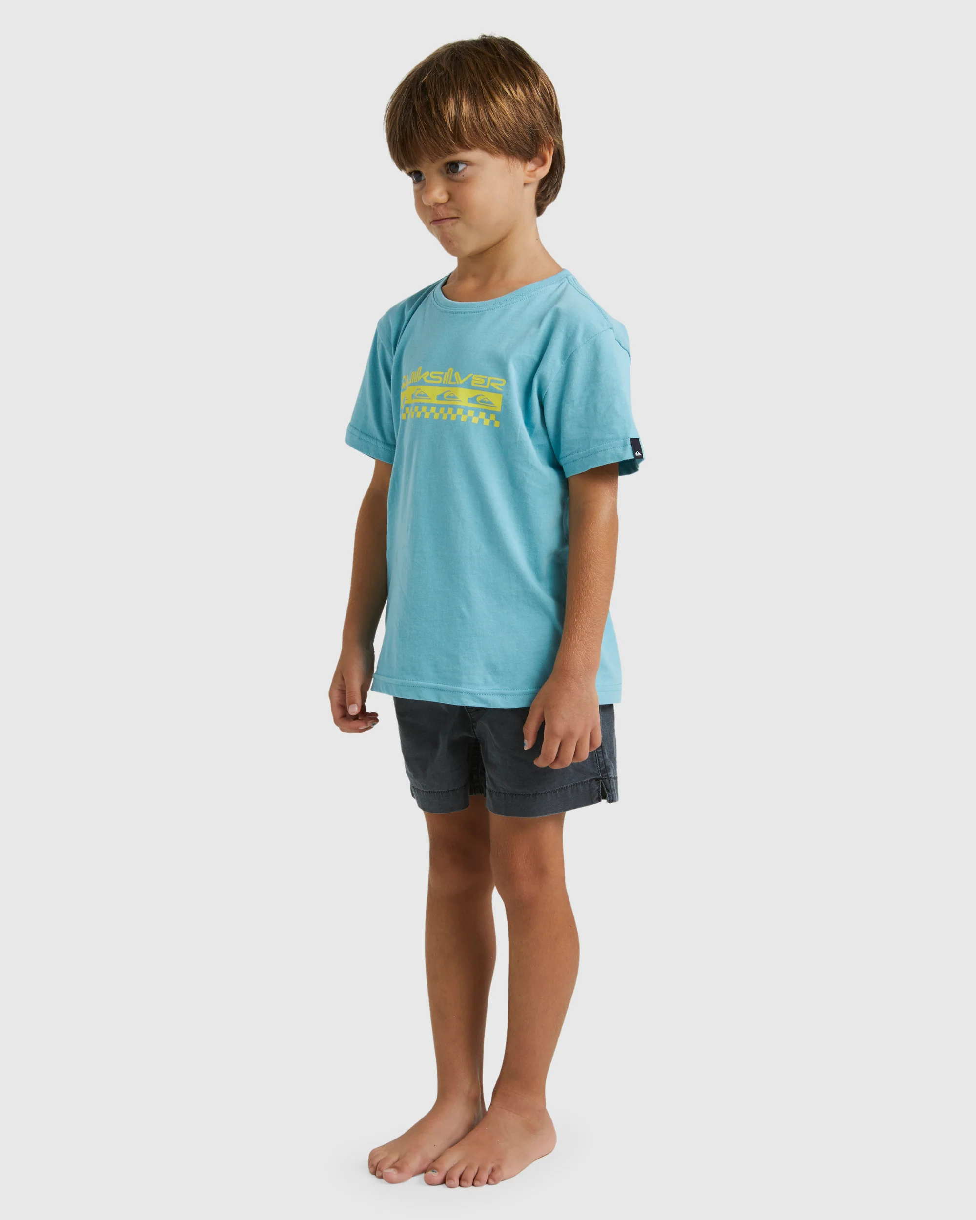 Boys 2-7 Omni Check Turn T-Shirt - Image 2