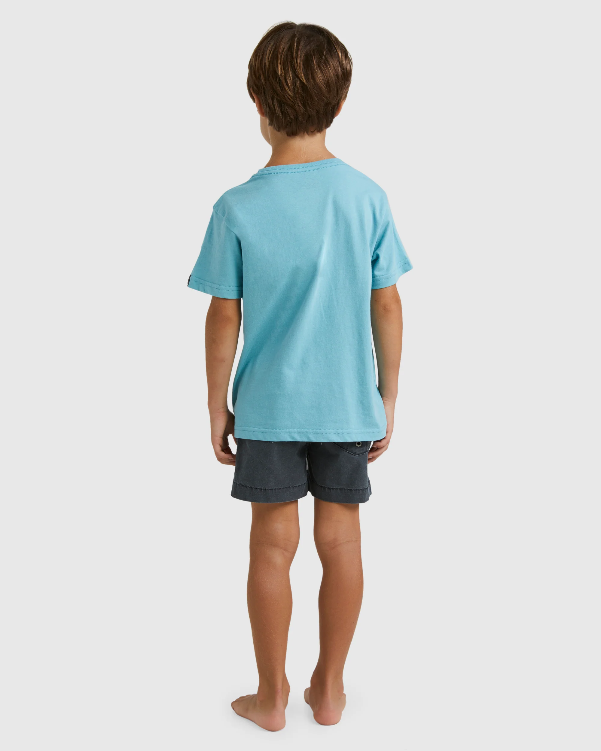 Boys 2-7 Omni Check Turn T-Shirt - Image 3