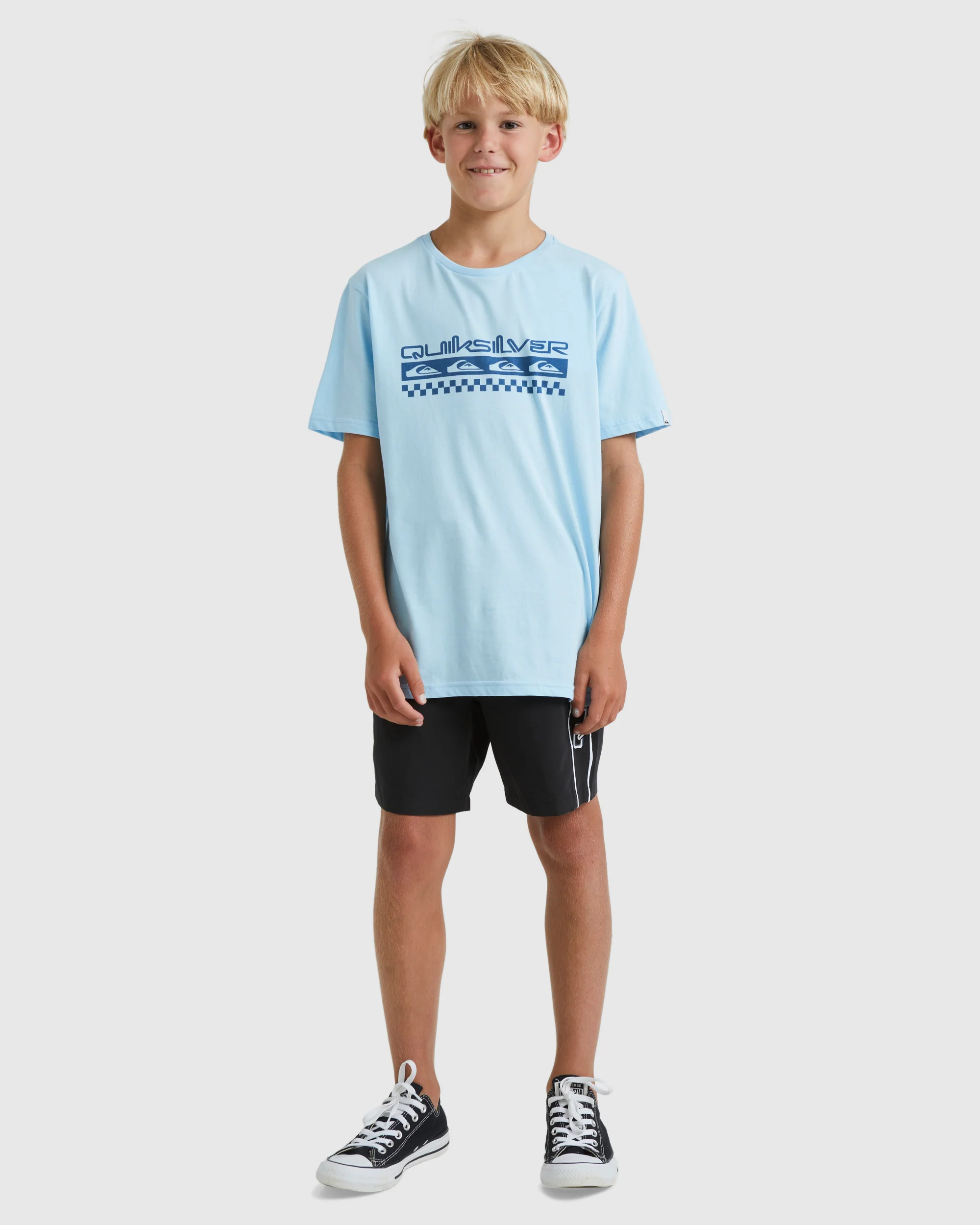 Boys 8-16 Omni Check Turn T-Shirt - Image 5