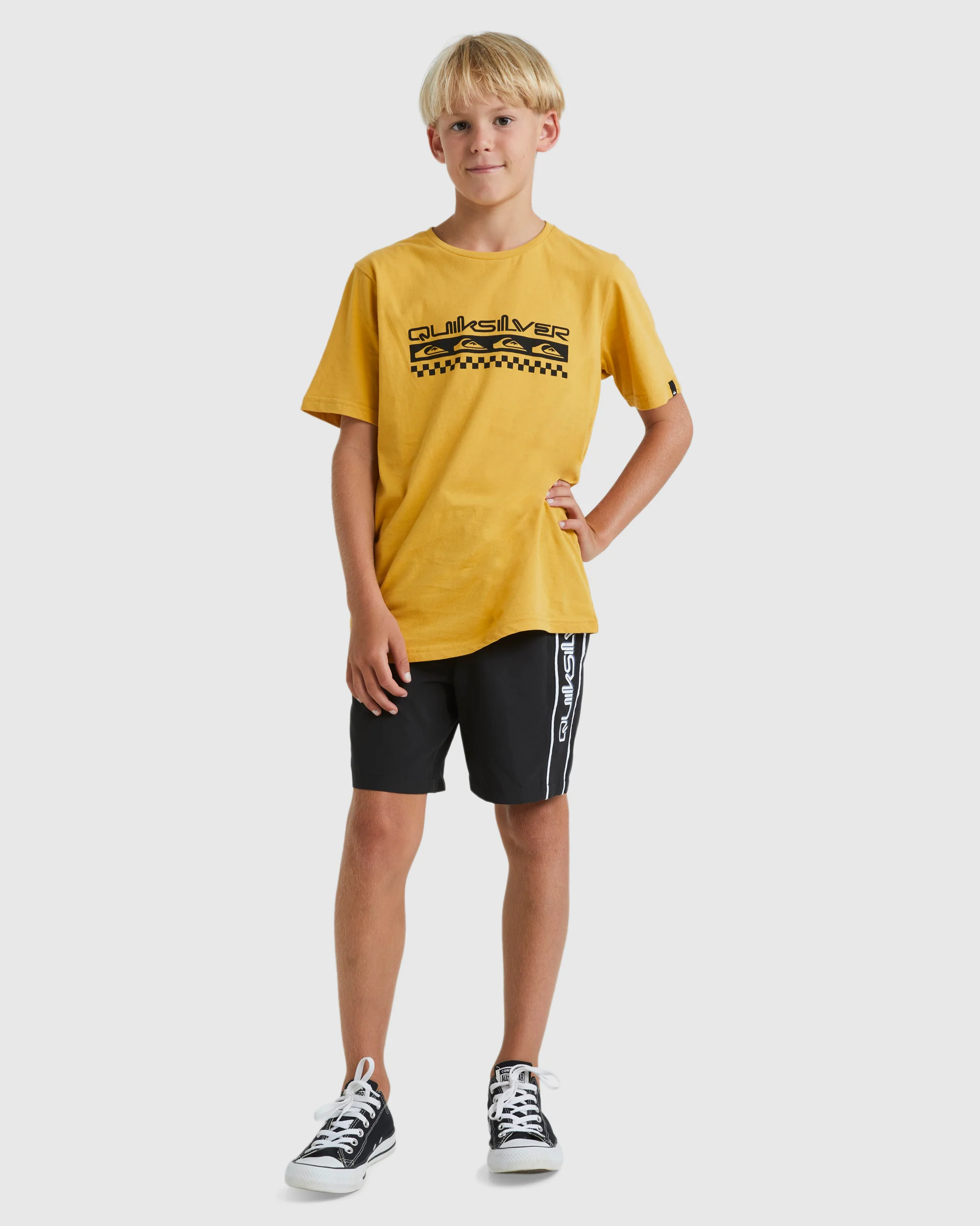 Boys 8-16 Omni Check Turn T-Shirt - Image 4