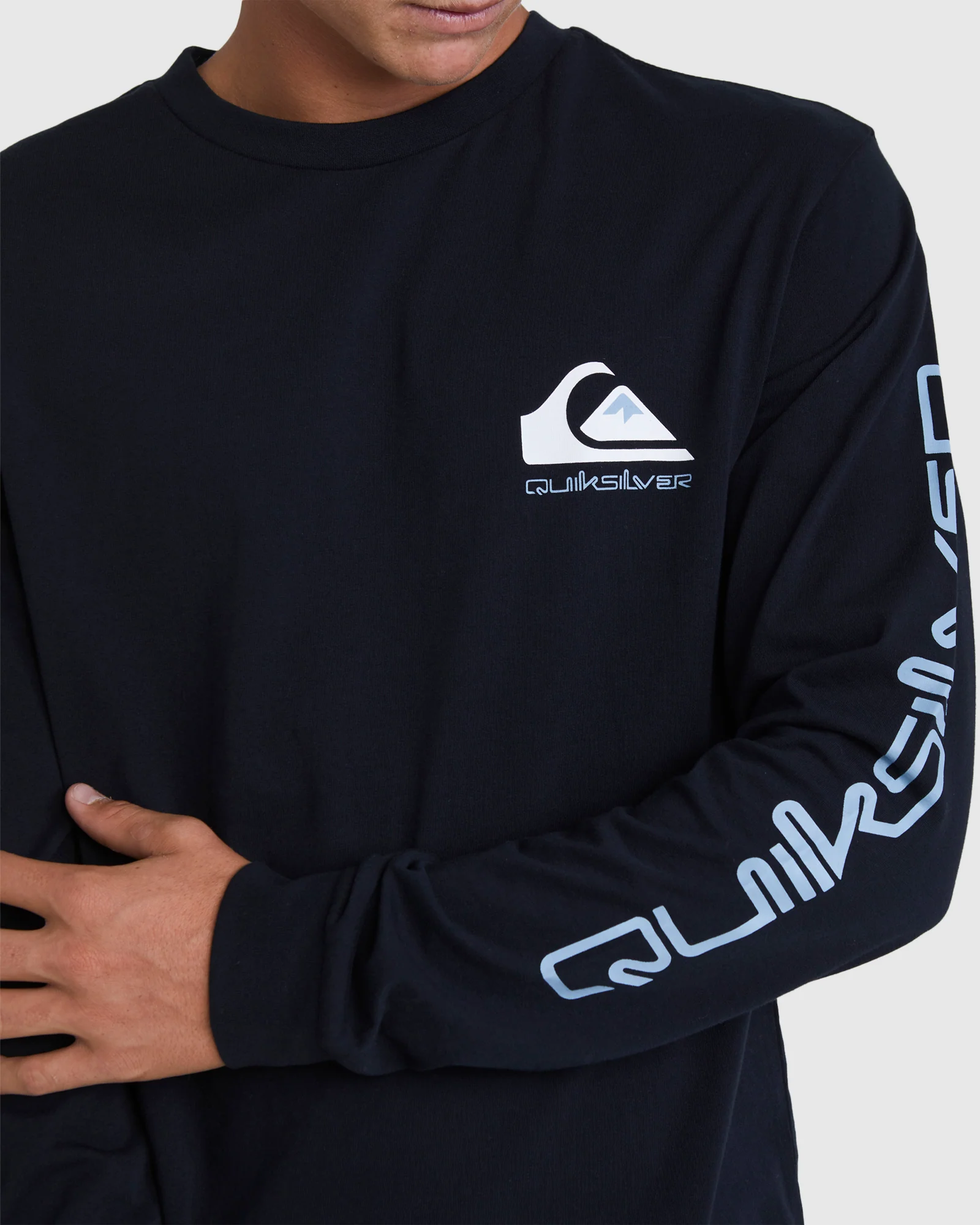 Mens Omni Logo Long Sleeve T-Shirt - Image 4