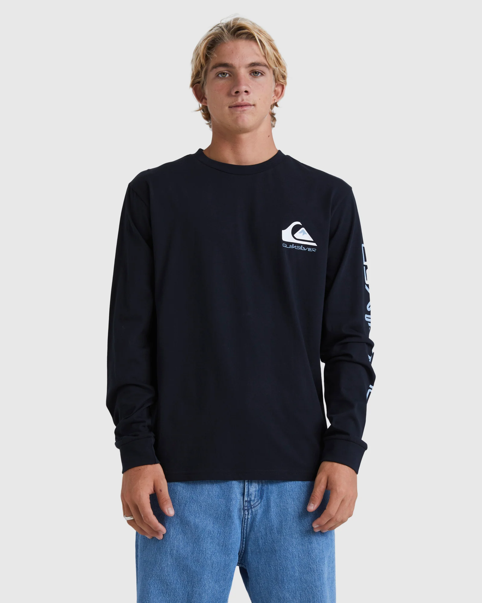Mens Omni Logo Long Sleeve T-Shirt - Image 5