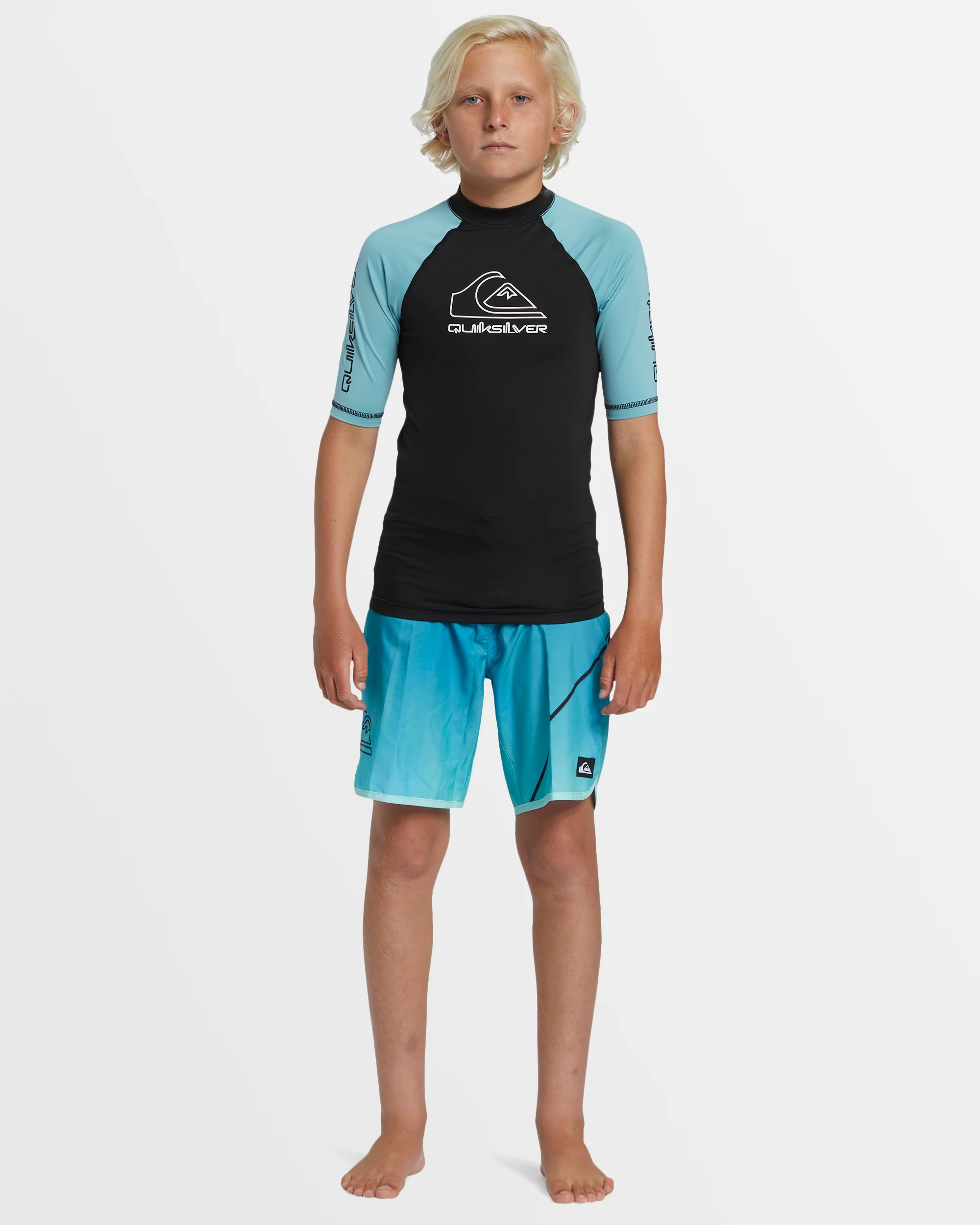 Boys 8-16 On Tour Short Sleeve Rash Vest - Image 6