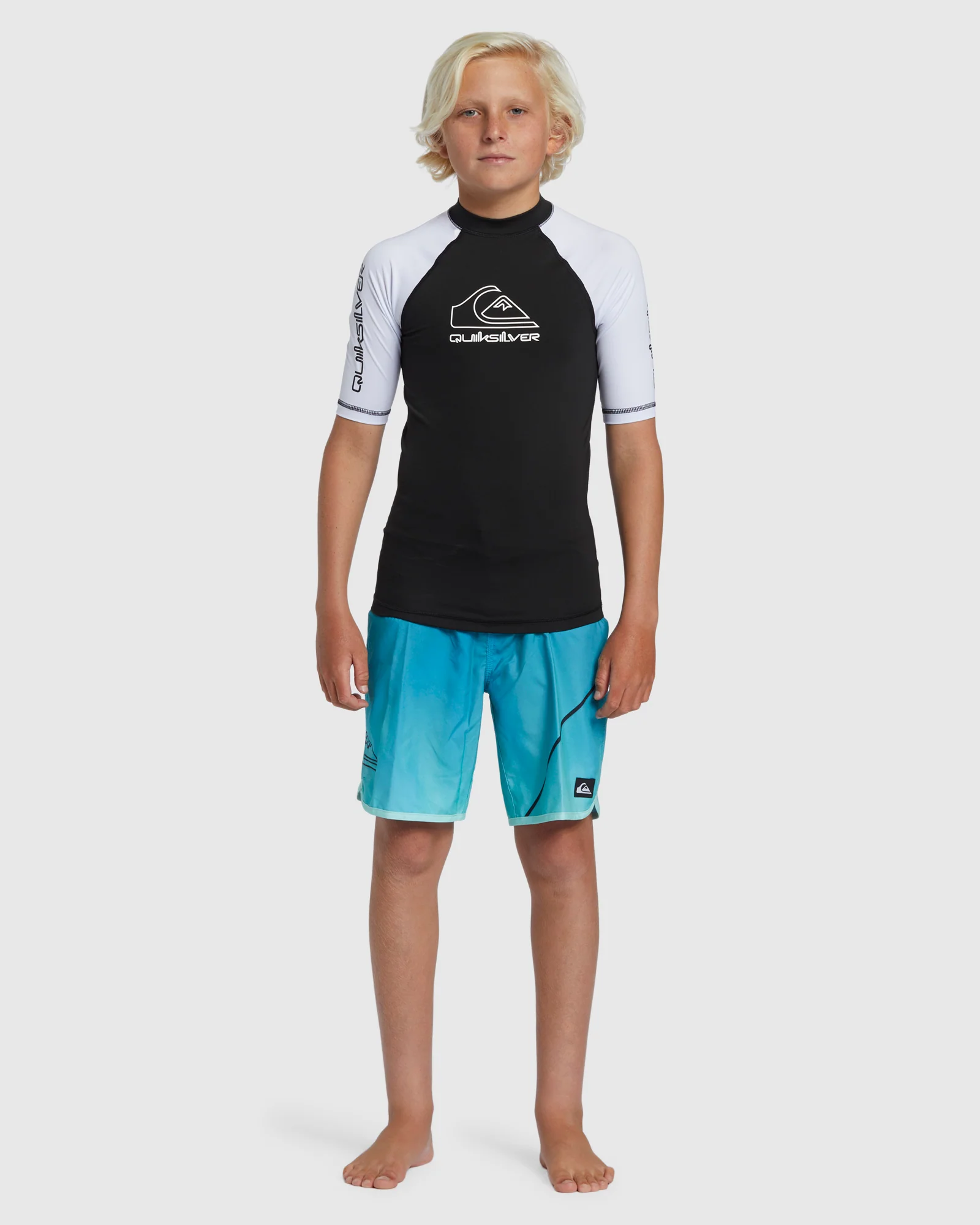 Boys 8-16 On Tour Short Sleeve Rash Vest - Image 5
