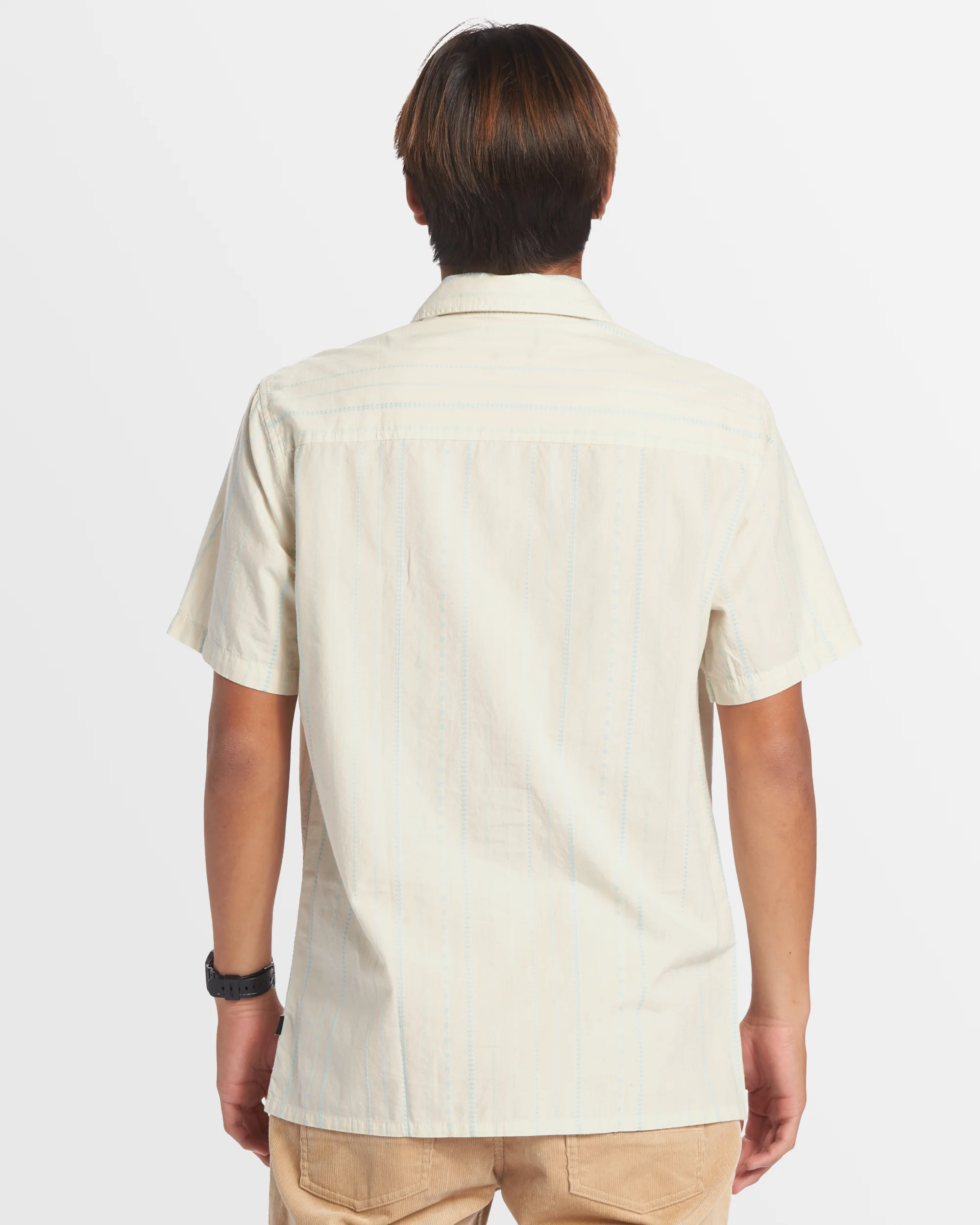 Mens Pacific Stripe Short Sleeve Shirt - Image 3