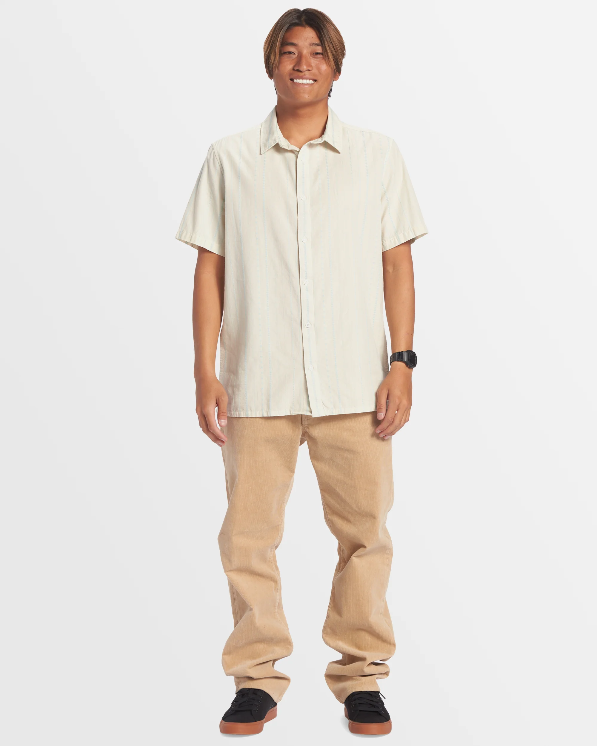 Mens Pacific Stripe Short Sleeve Shirt - Image 5