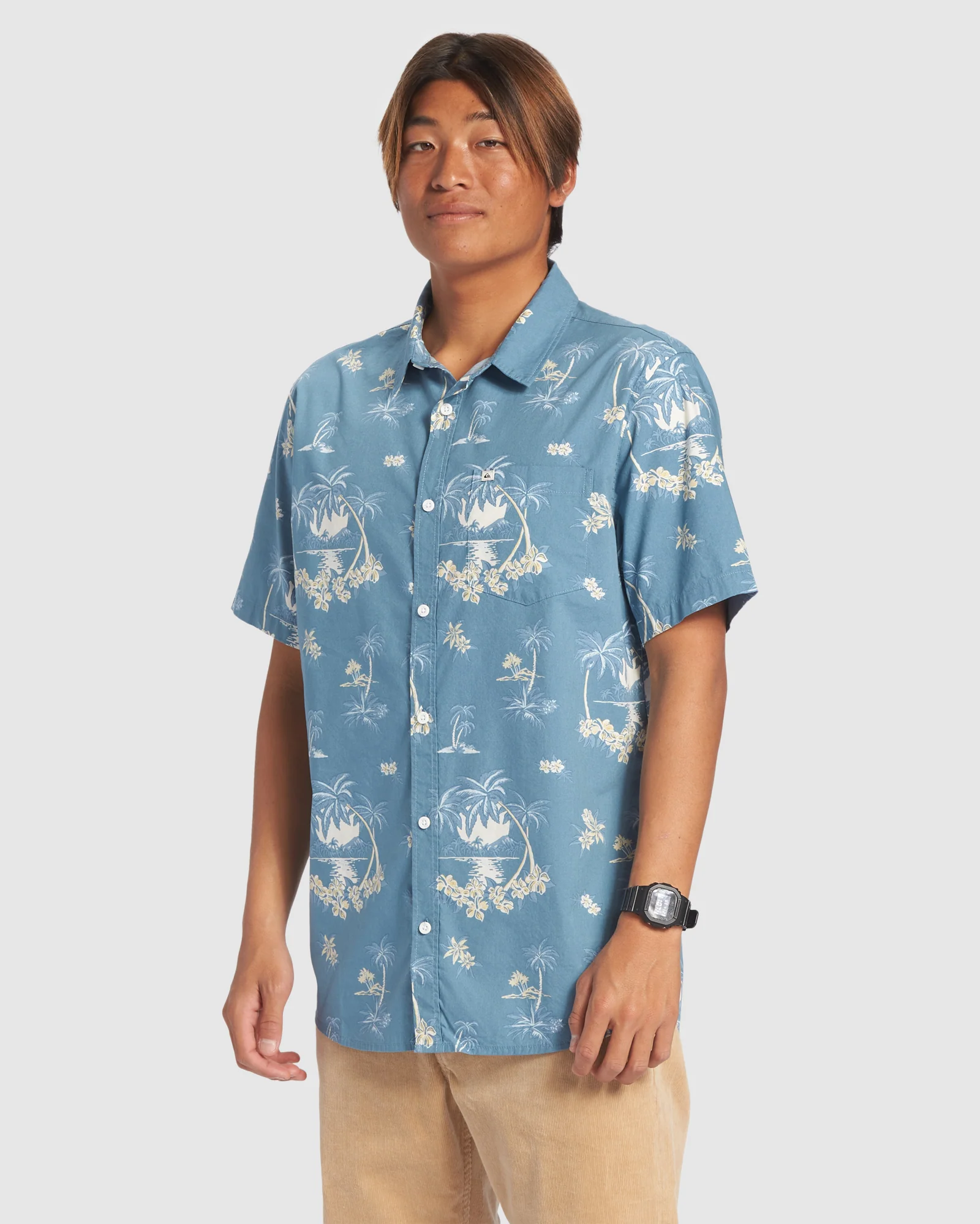 Mens Palm Spritz Short Sleeve Shirt - Image 2