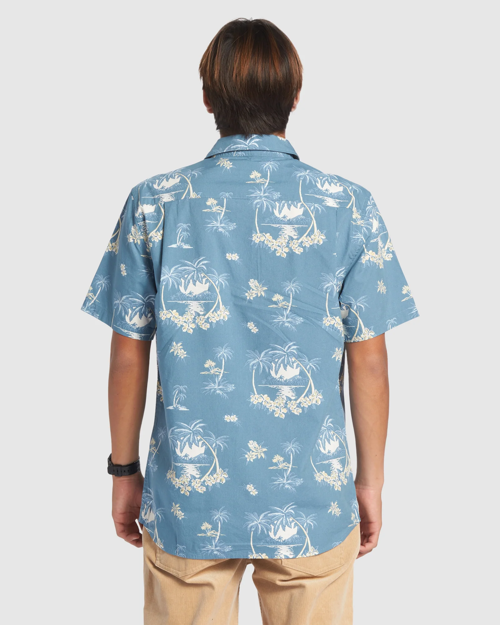 Mens Palm Spritz Short Sleeve Shirt - Image 3