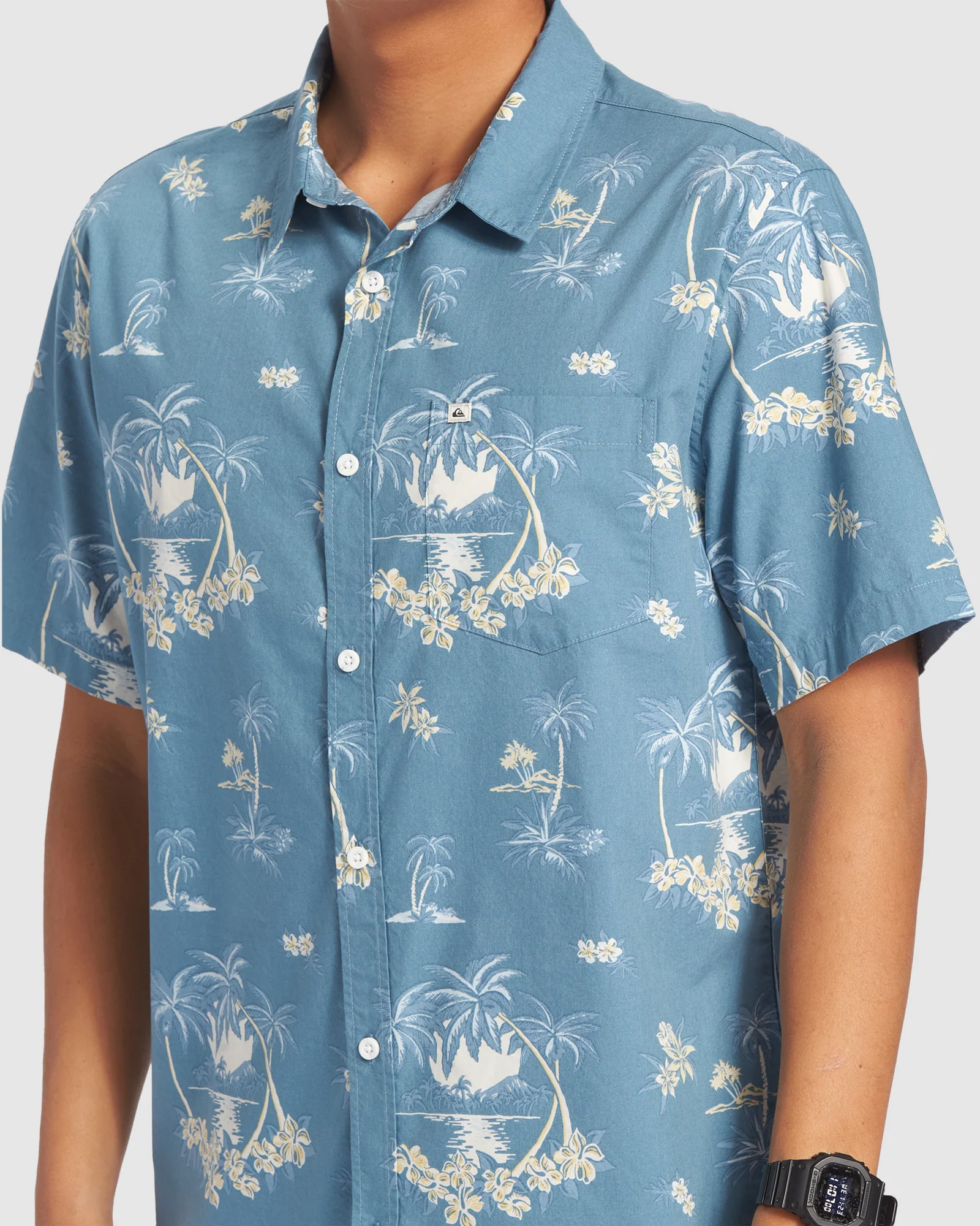 Mens Palm Spritz Short Sleeve Shirt - Image 4