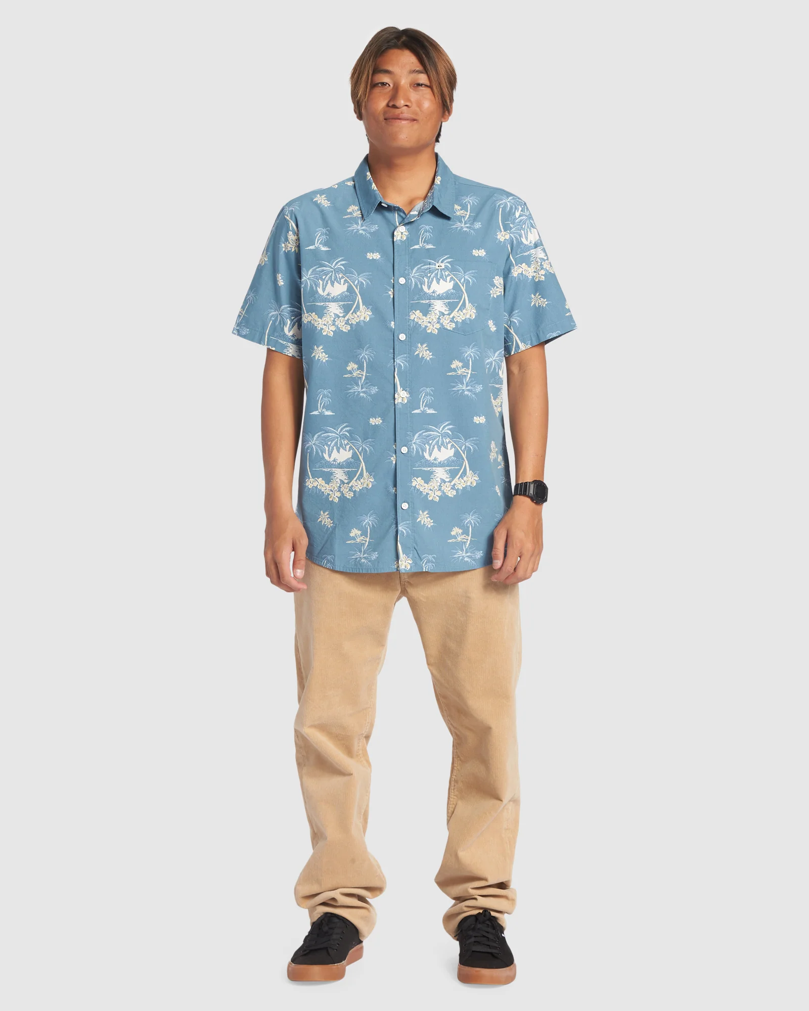 Mens Palm Spritz Short Sleeve Shirt - Image 5