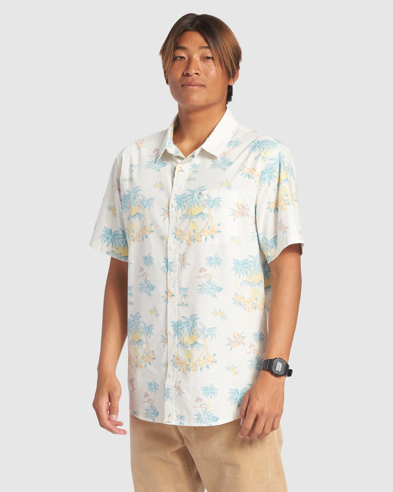 Mens Palm Spritz Short Sleeve Shirt - Image 2