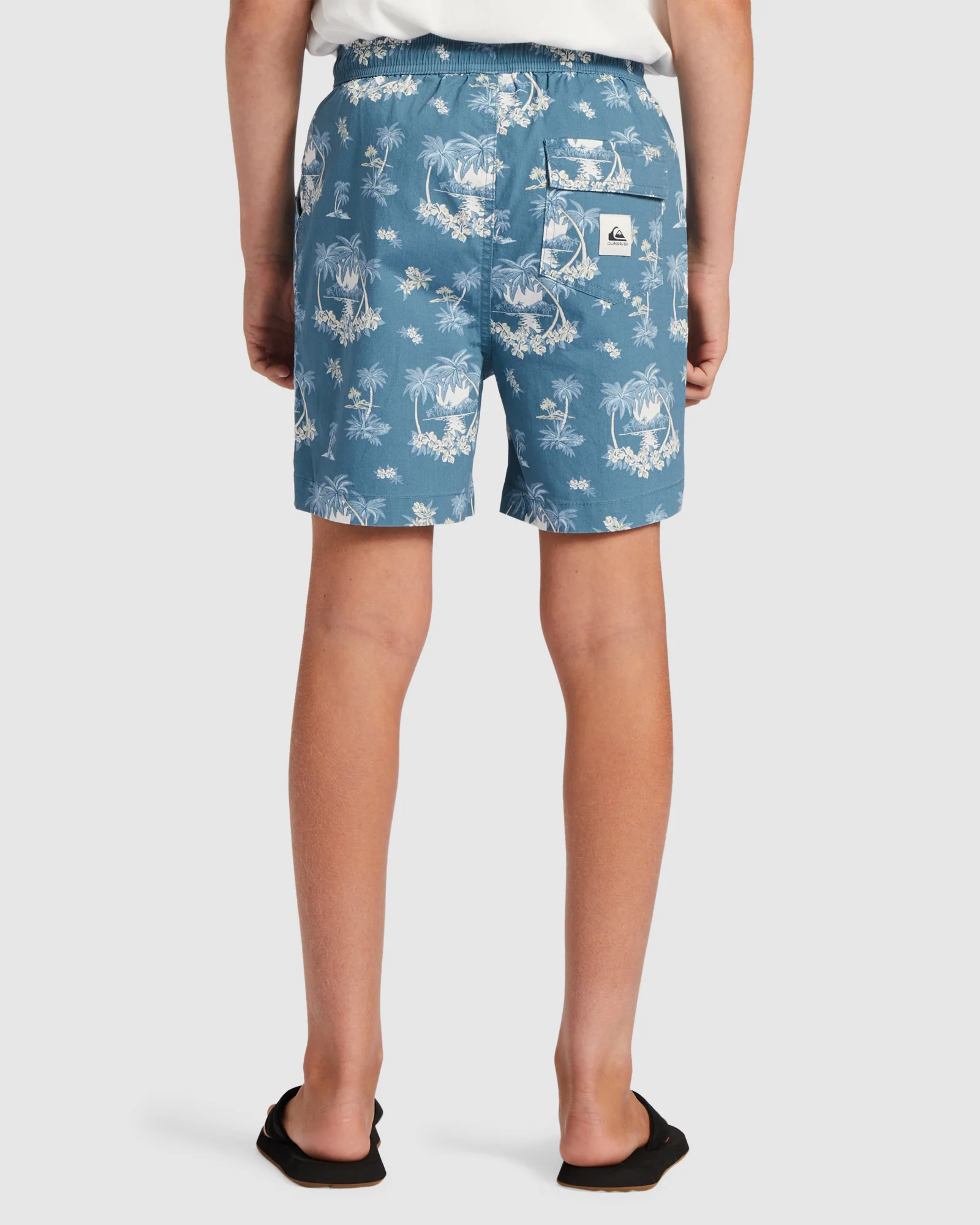 Boys 8-16 Palm Spritz Elasticated Waist Walk Shorts - Image 3