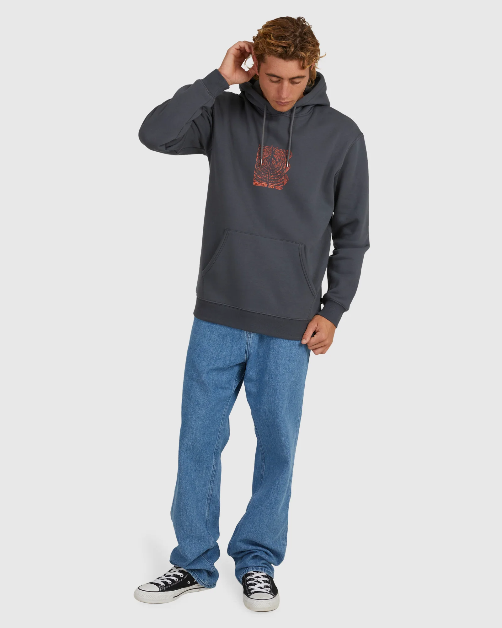 Mens Palm Waves Hoodie - Image 5