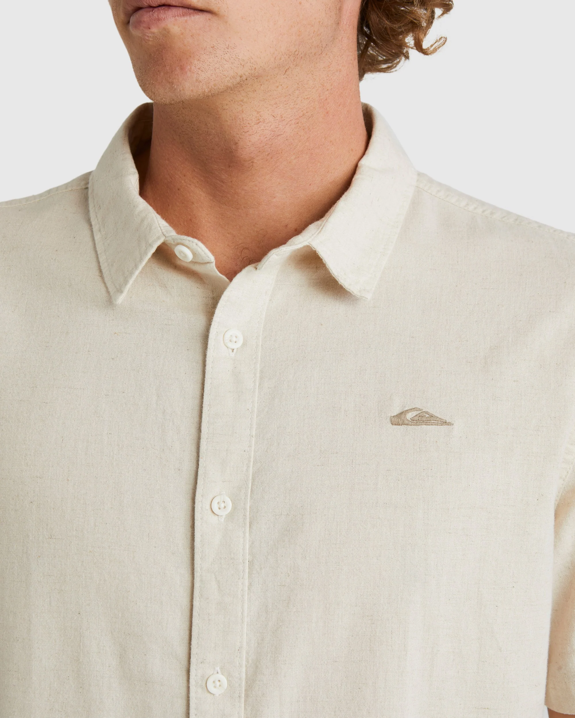 Mens Palm Waves Short Sleeve Shirt - Image 4