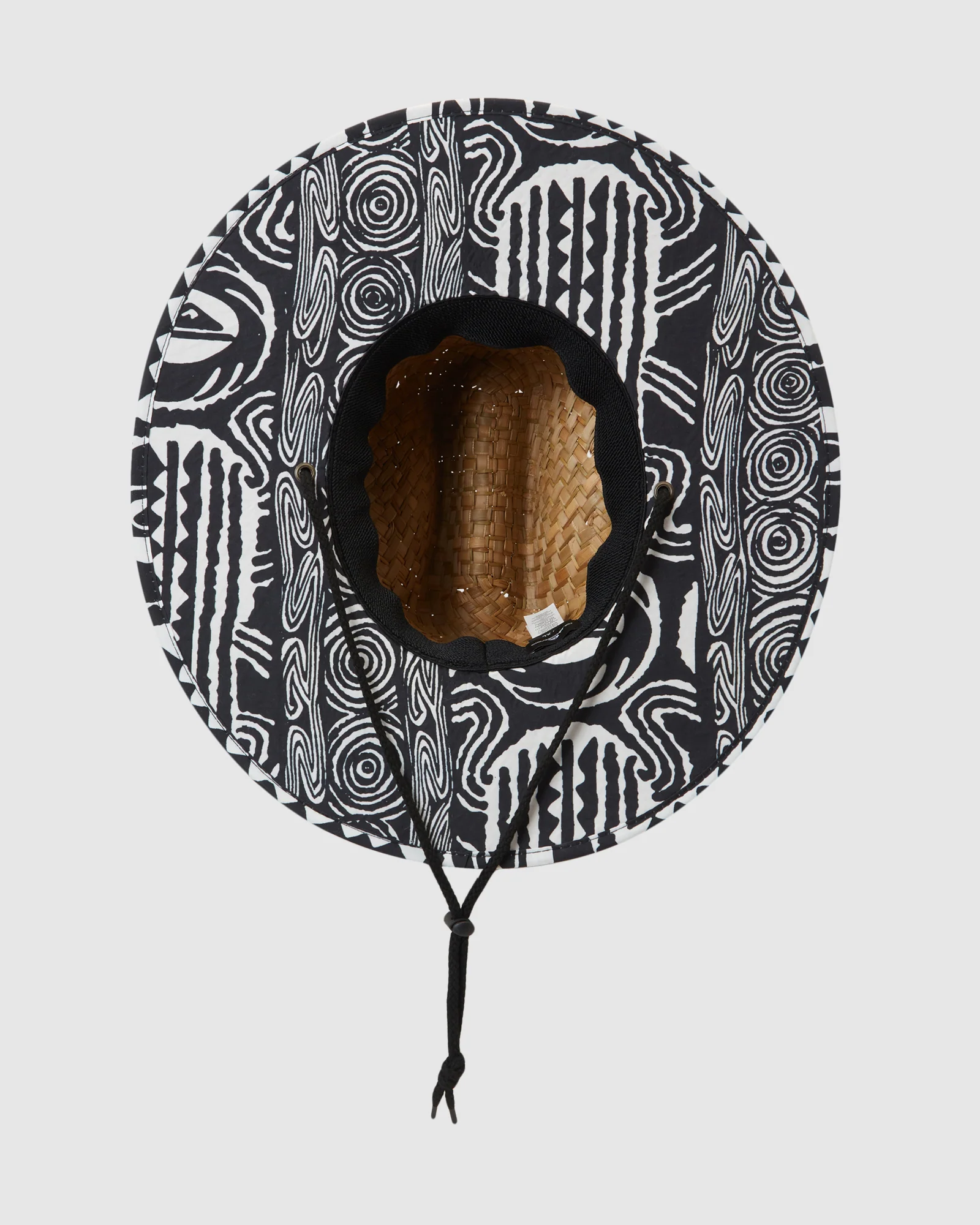 Mens Pierside Straw Lifeguard Hat - Image 3