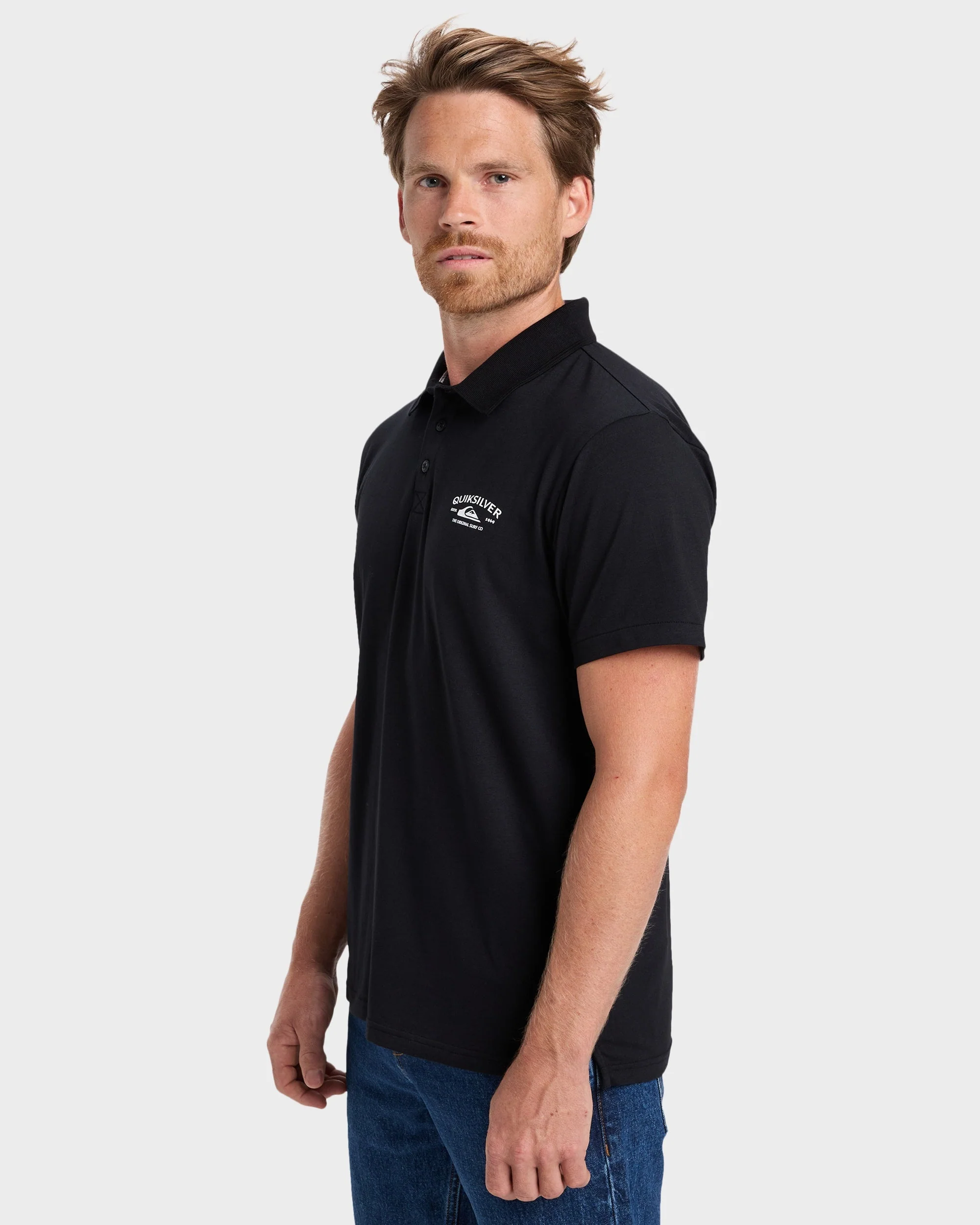 Mens Polo Stretch Short Sleeve Shirt - Image 3