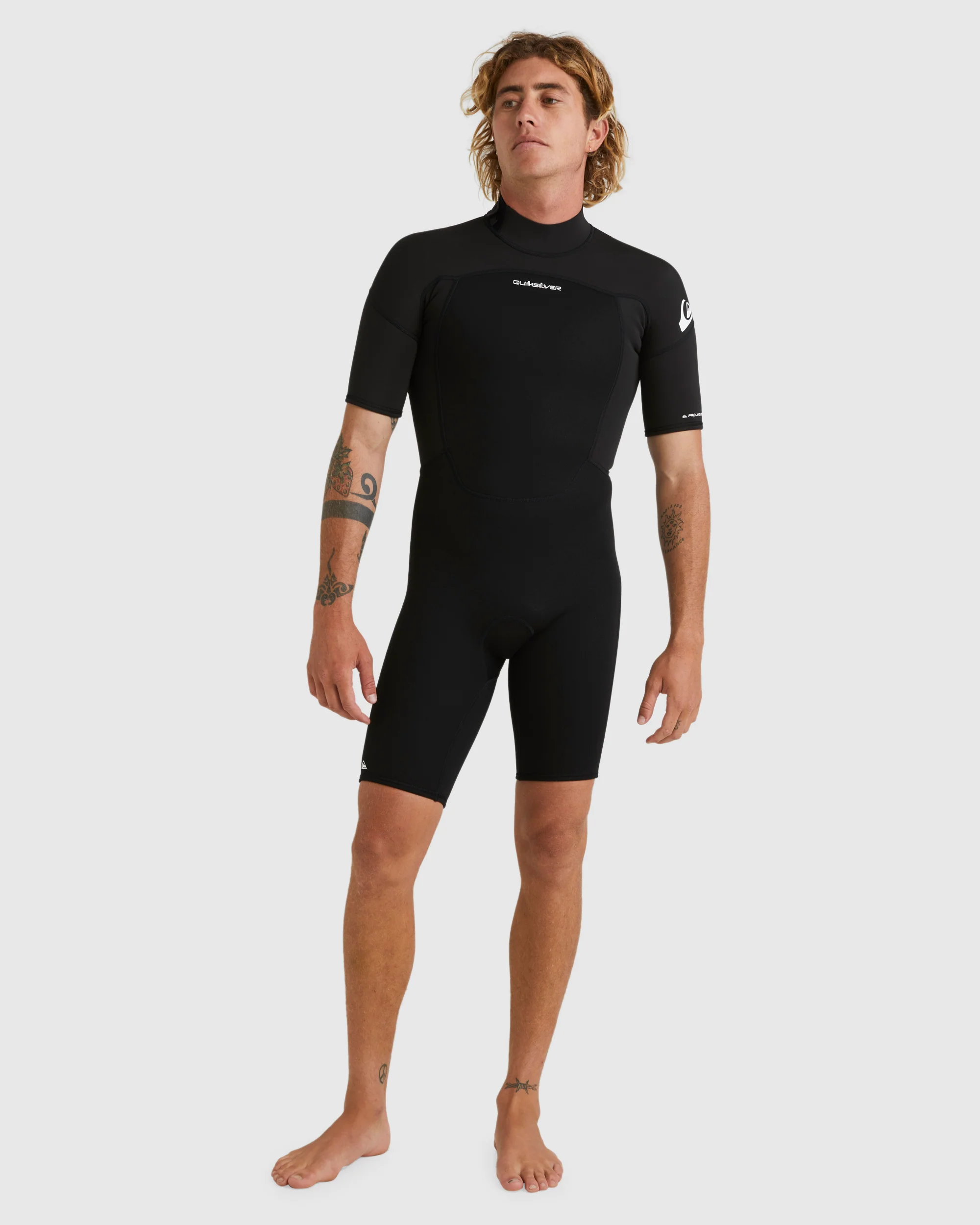 Mens 2/2mm Prologue Short Sleeve Back Zip Springsuit - Image 7