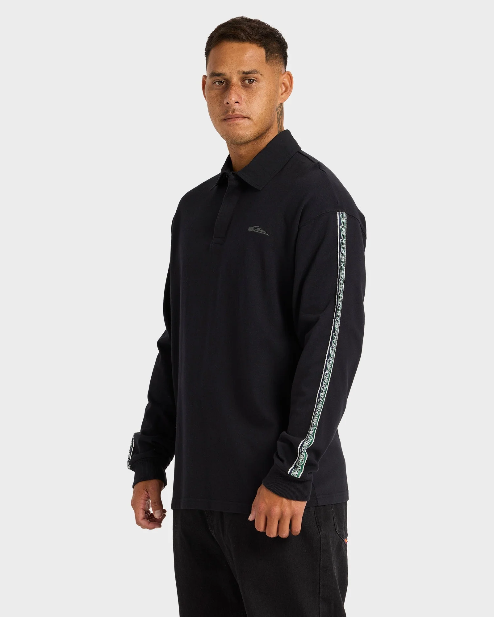Mens Kehu Pu-Tawhiro Polo Long Sleeve Shirt - Image 4
