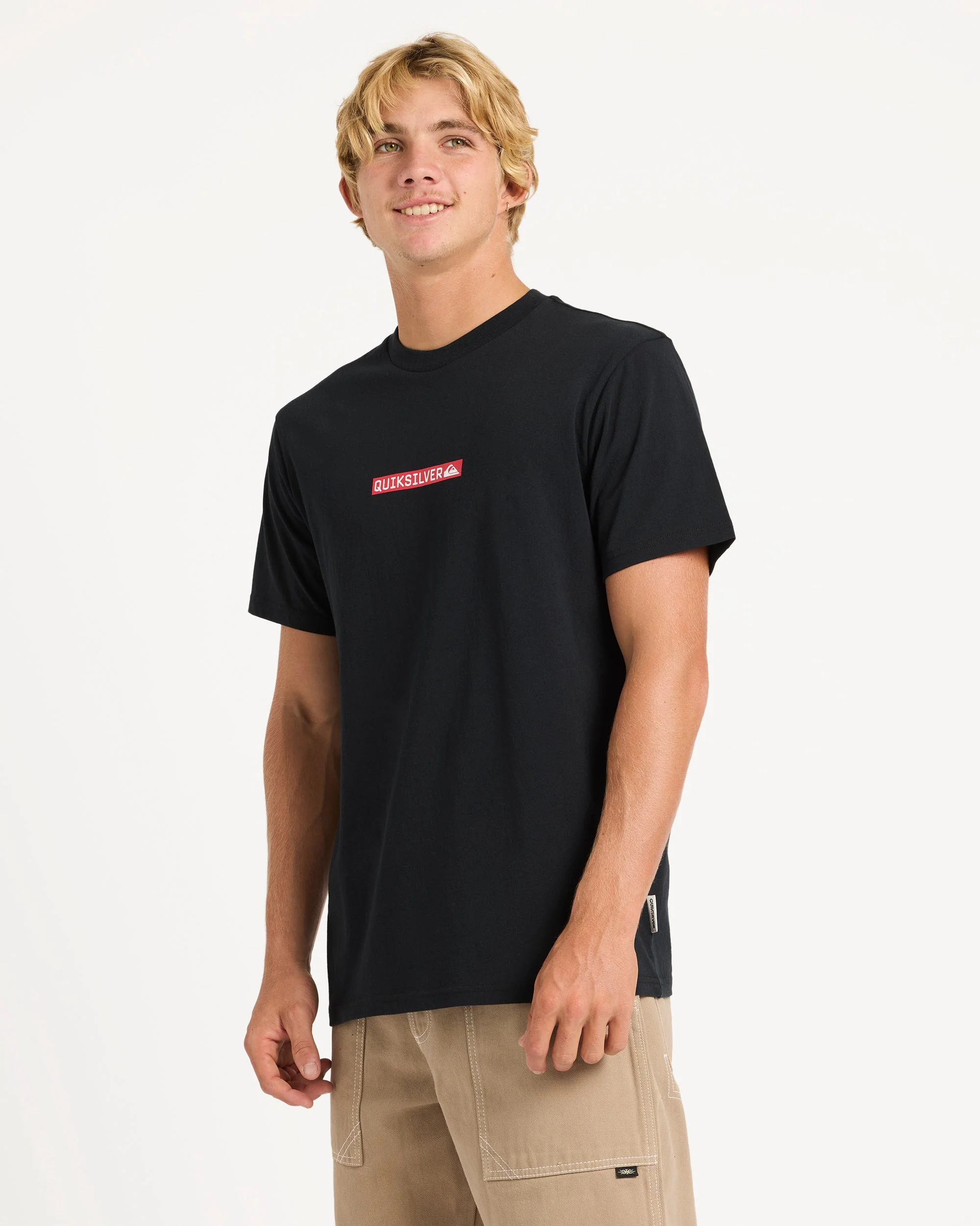 Mens Qs Clicker Logo T-Shirt - Image 3