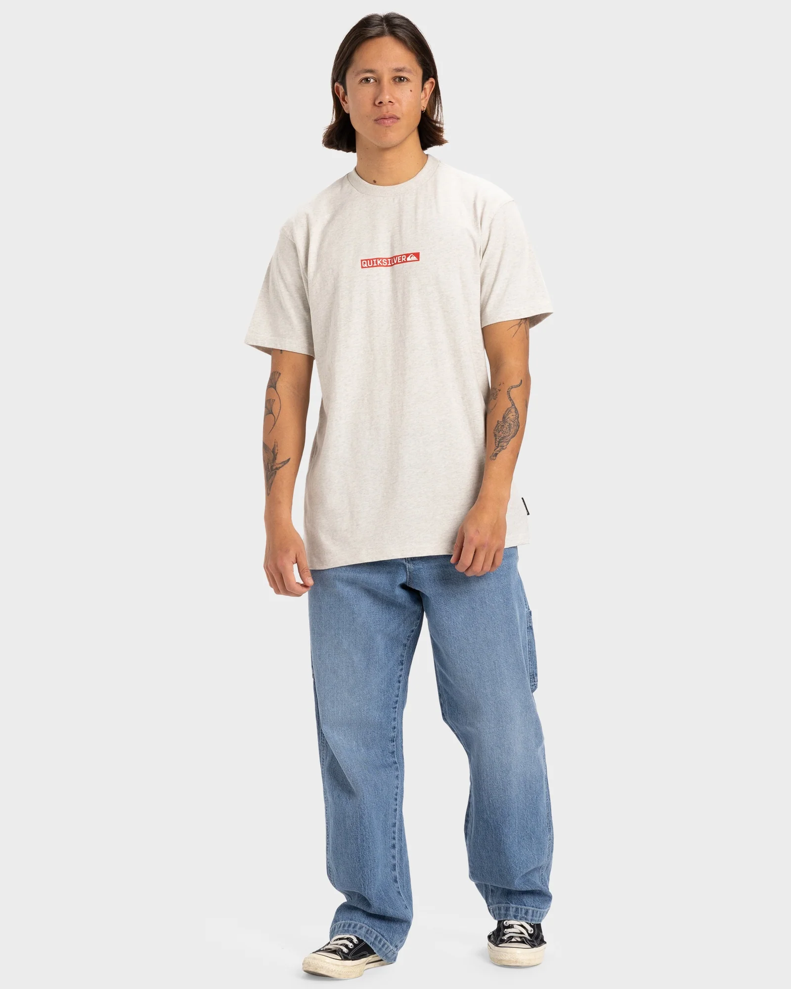 Mens Quiksilver Clicker Logo Dna T-Shirt - Image 4